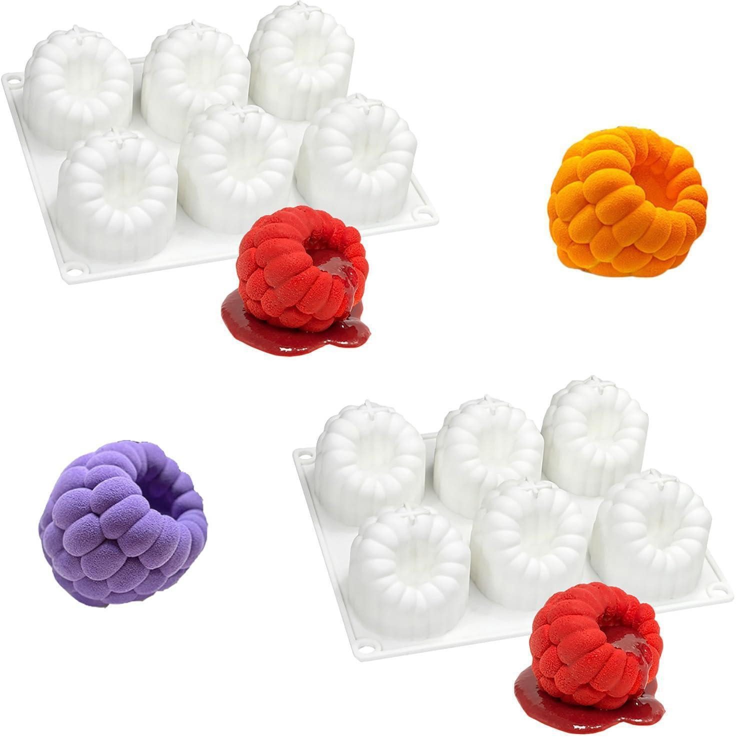 LuxusKollektion Silikonform Silikon Backform Erdbeere Himbeere, (1-tlg)