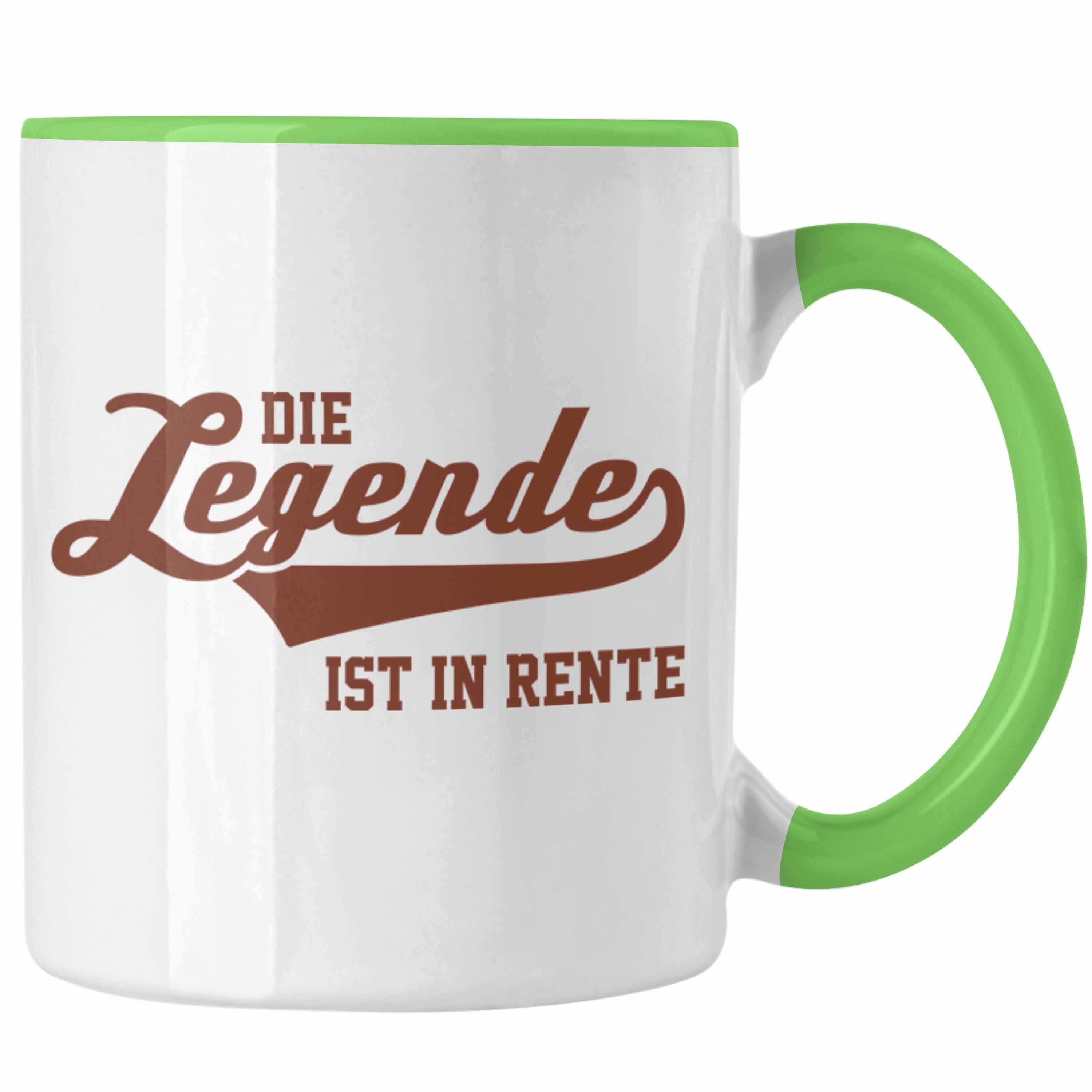 Renteneintritt Geschenk Tasse Mann Lustig Trendation Ruhestand Trendation Sprüche Renter Rentnerin Tasse - Frau Abschiedsgeschenk Rente Grün