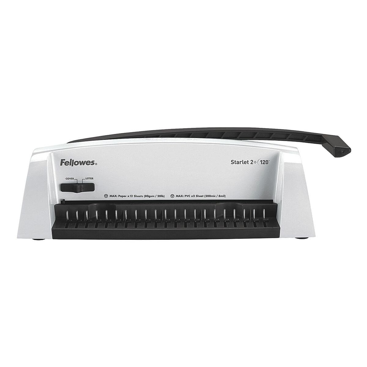 FELLOWES Plastikbindegerät Starlet 2+, DIN A4, 21 Ringe, Stanz-/Bindeleistung: 12/120 Blatt