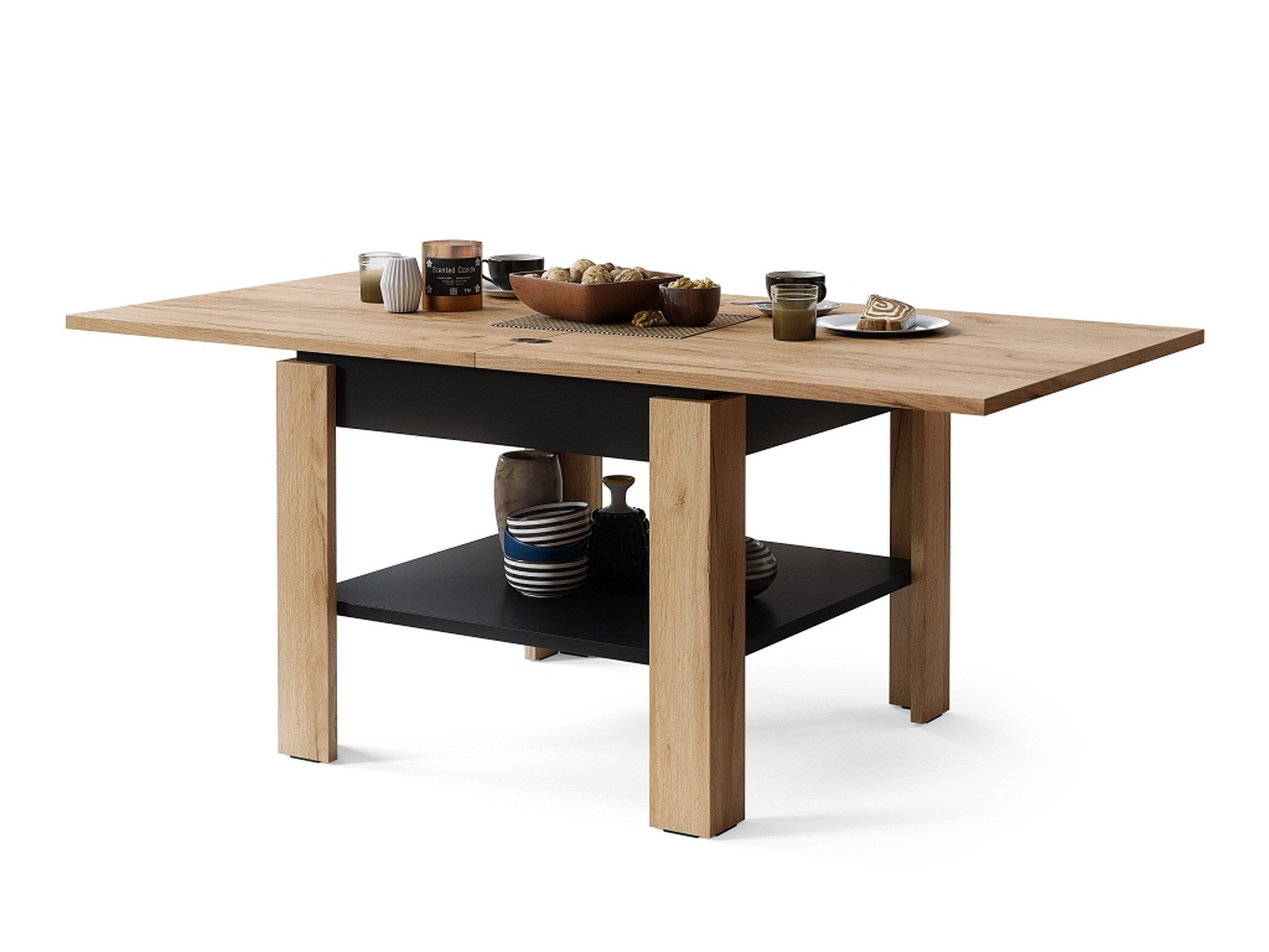 Mazzoni Couchtisch Design Tisch Leo Eiche günstig online kaufen