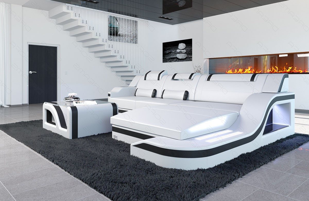 Sofa Dreams Ecksofa Ledersofa Palermo L günstig online kaufen