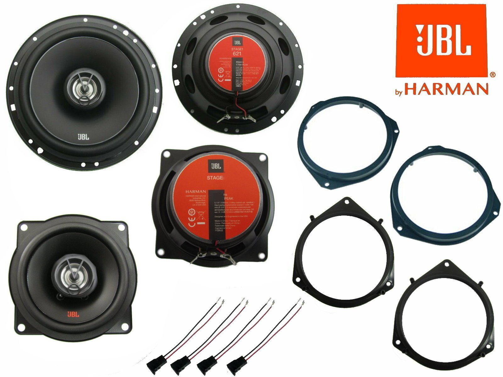 DSX JBL Lautsprecher Set für Opel Corsa E Bj 14 -19 Tür vorne hinten 325 W Auto-Lautsprecher (65.00 W)