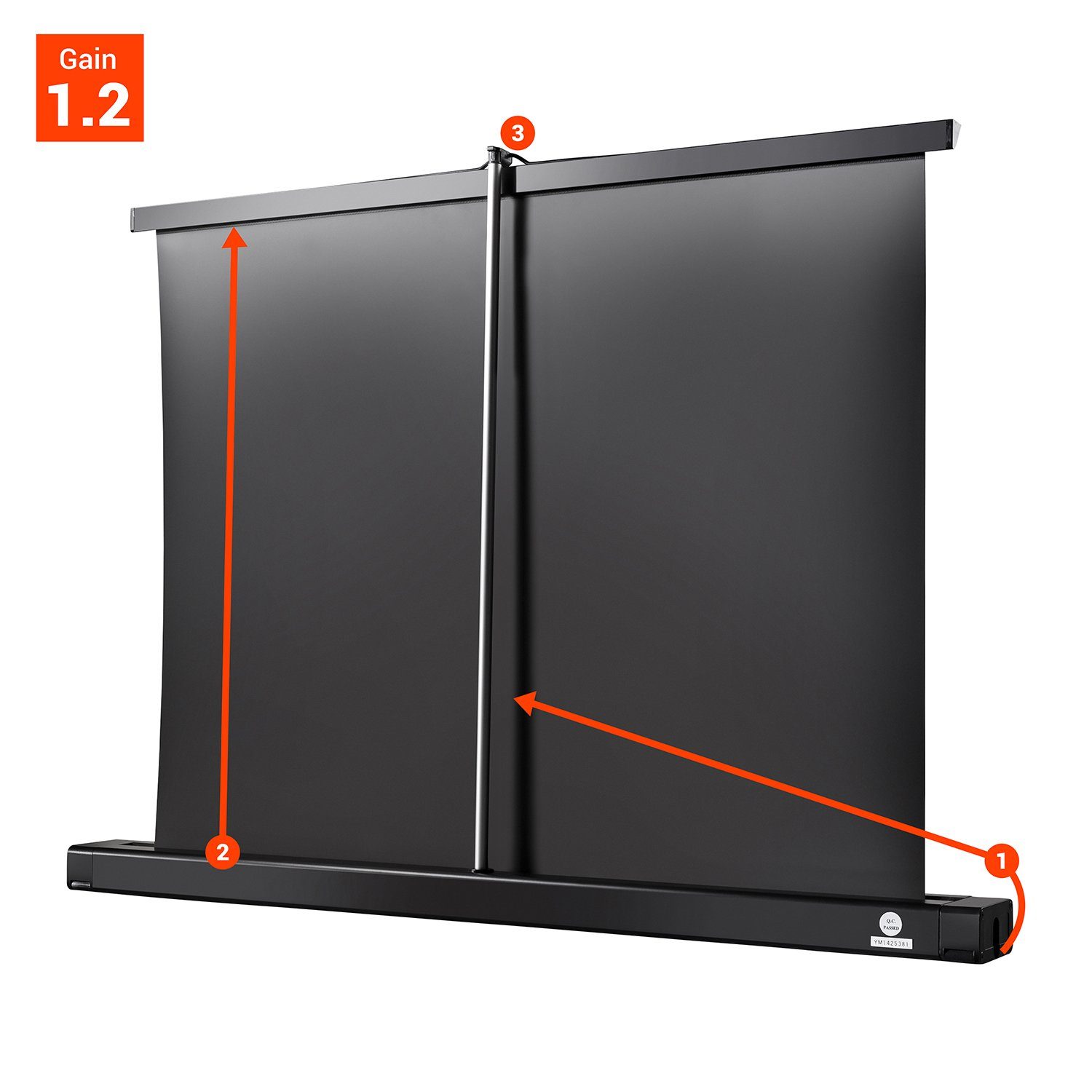 Celexon Professional Tischleinwand (black_backside)