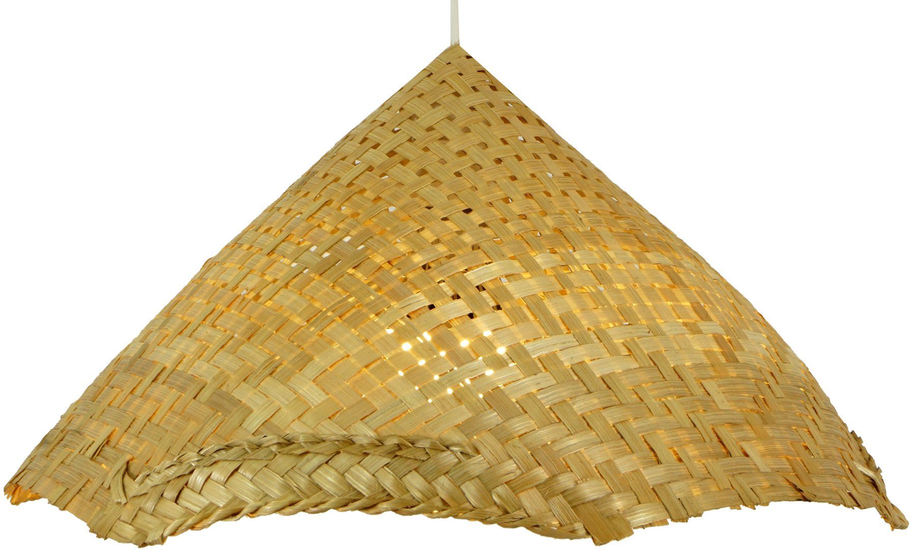Guru-Shop Deckenleuchten Deckenlampe, in nicht Field Modell inklusive Bali aus.., Rice handgemacht Leuchtmittel