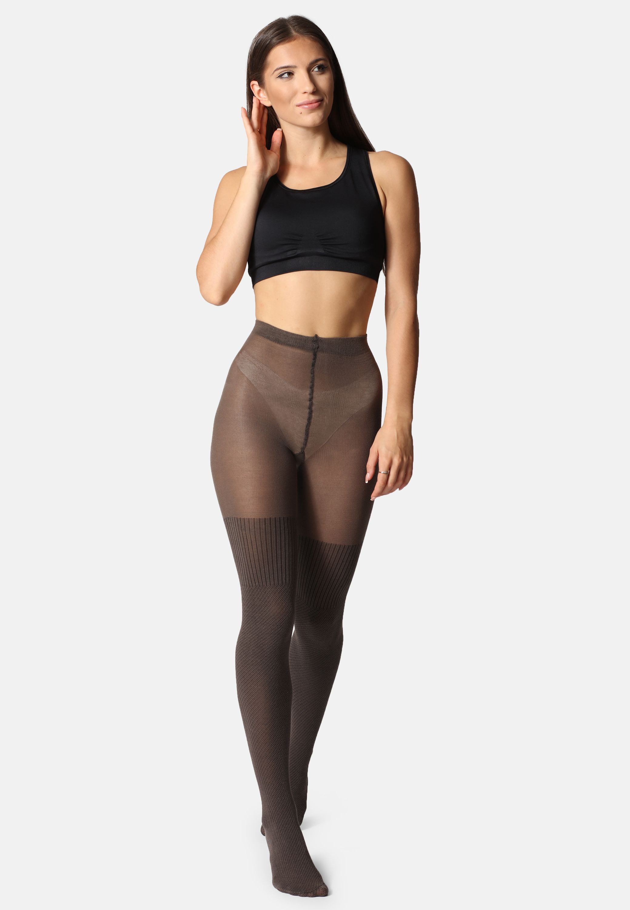 Bellivalini Strumpfhose Damen Strumpfhose aus Baumwolle BLV-1116 100 DEN (1 St) – Bild 5 von 5