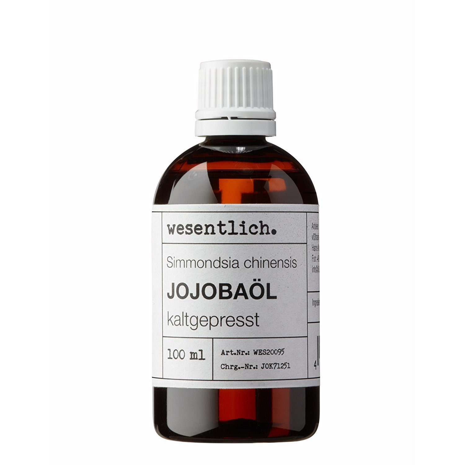 Öl Körperöl (100ml) kaltgepresst von chinensis) Jojobaöl (Simmondsia wesentlich. reines wesentlich. -