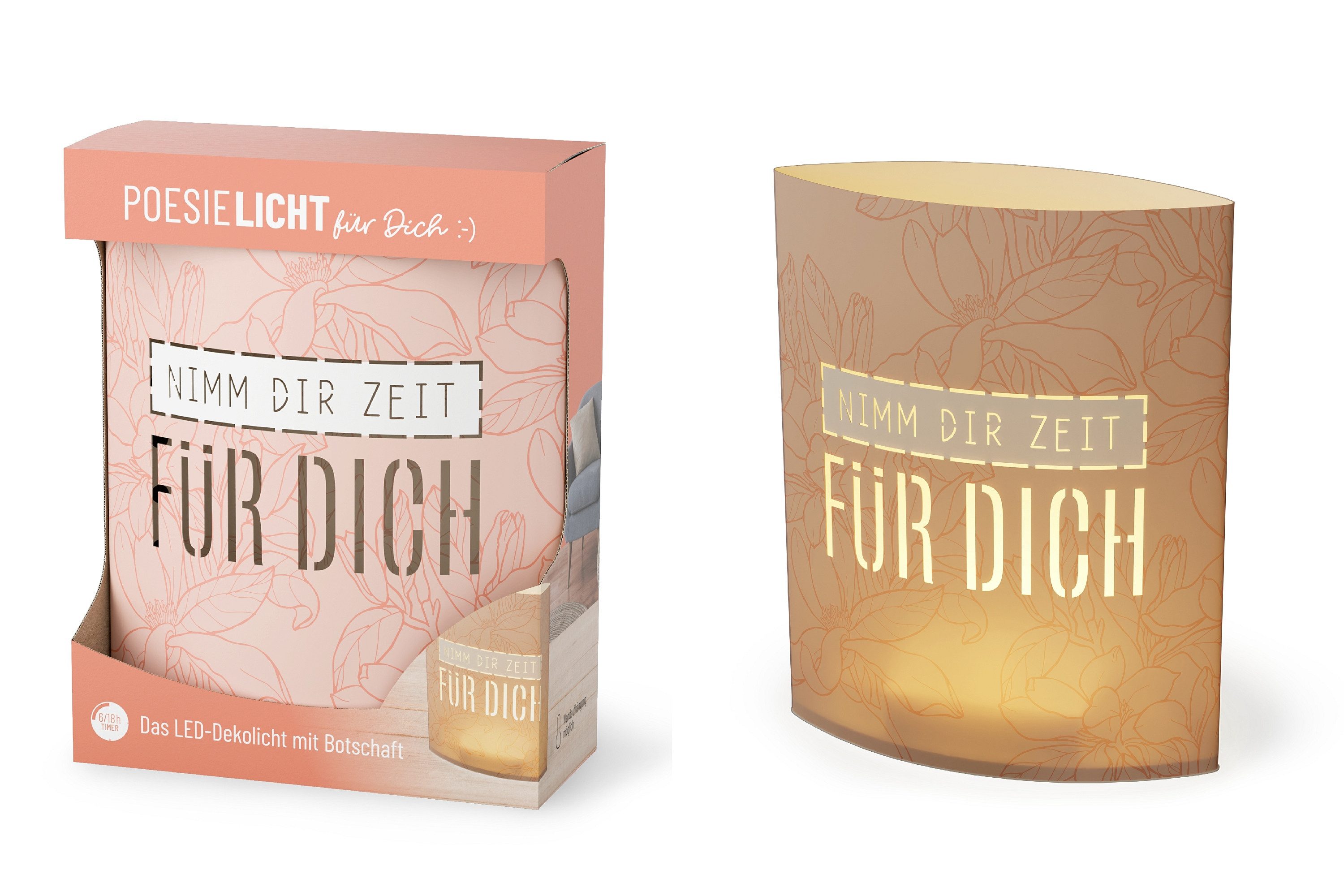 La Vida LED Dekolicht Deko Lampe Leuchte Batterie Poesielicht für Dich La Vida Serie Relax, LED fest integriert