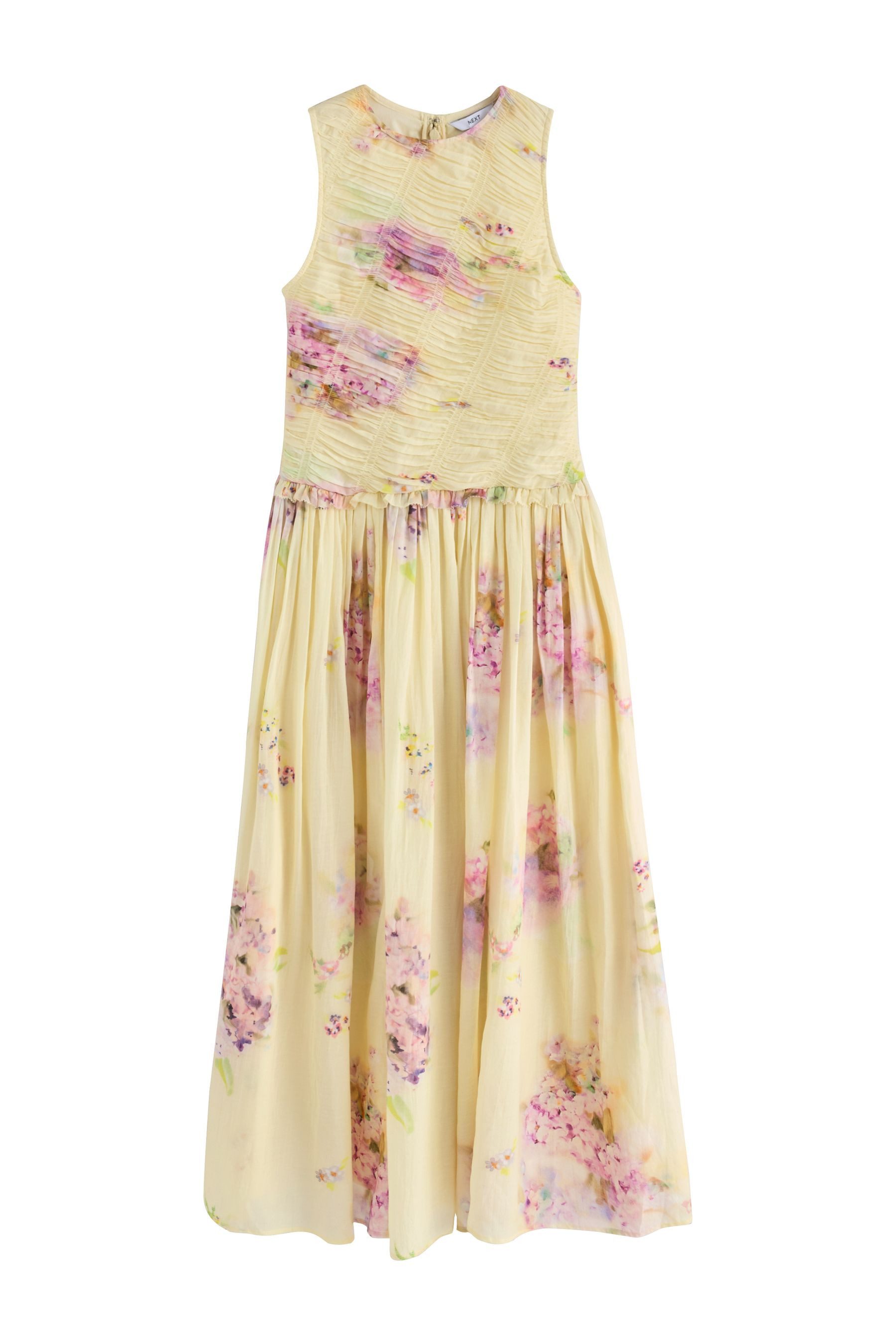 Maxikleid Festliches, ärmelloses Maxikleid mit Smokdetail