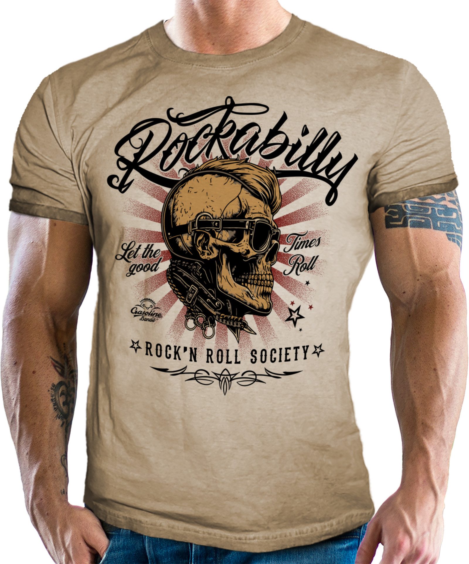 GASOLINE BANDIT® T-Shirt im Retro Used günstig online kaufen