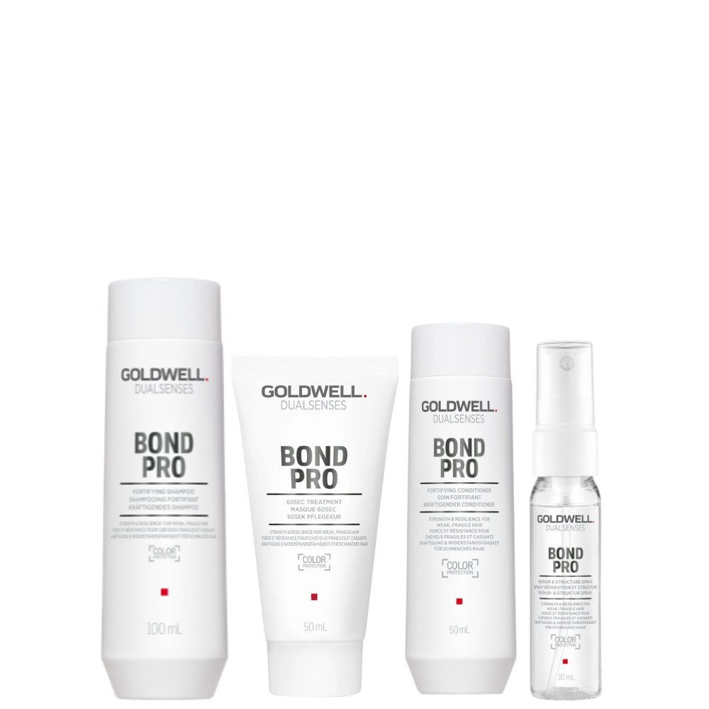 Goldwell Haarpflege-Set Dualsenses Bond Pro Reiseset, 4-tlg., für kräftiger wirkendes, widerstandsfähigeres Haar