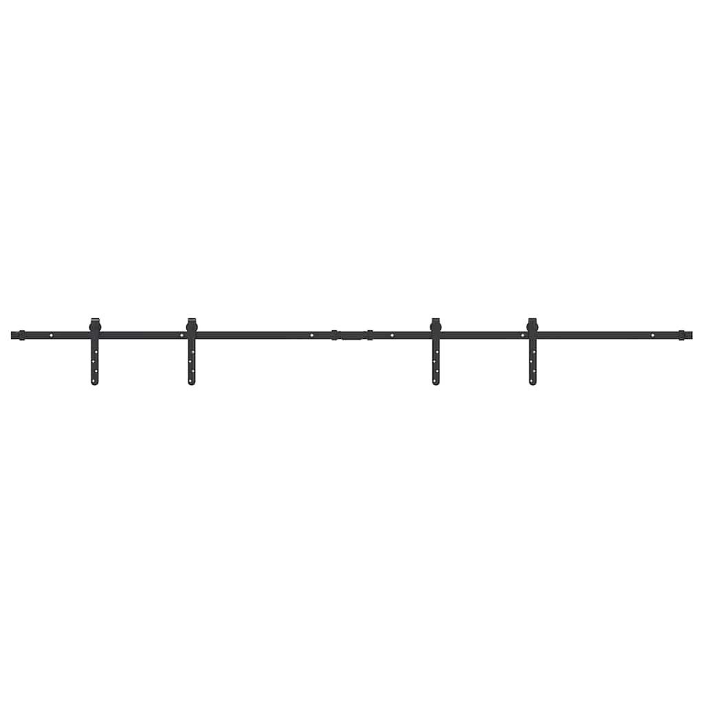 vidaXL Schrankeinsatz Schiebetürbeschlag Set für Schranktüren 213 cm Karbonstahl (1 St)