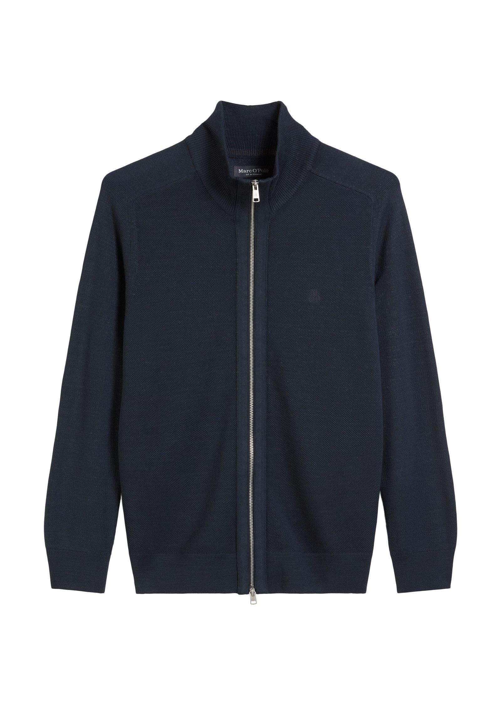 Marc O'Polo Cardigan aus feinem Bio-Baumwoll-Piqué