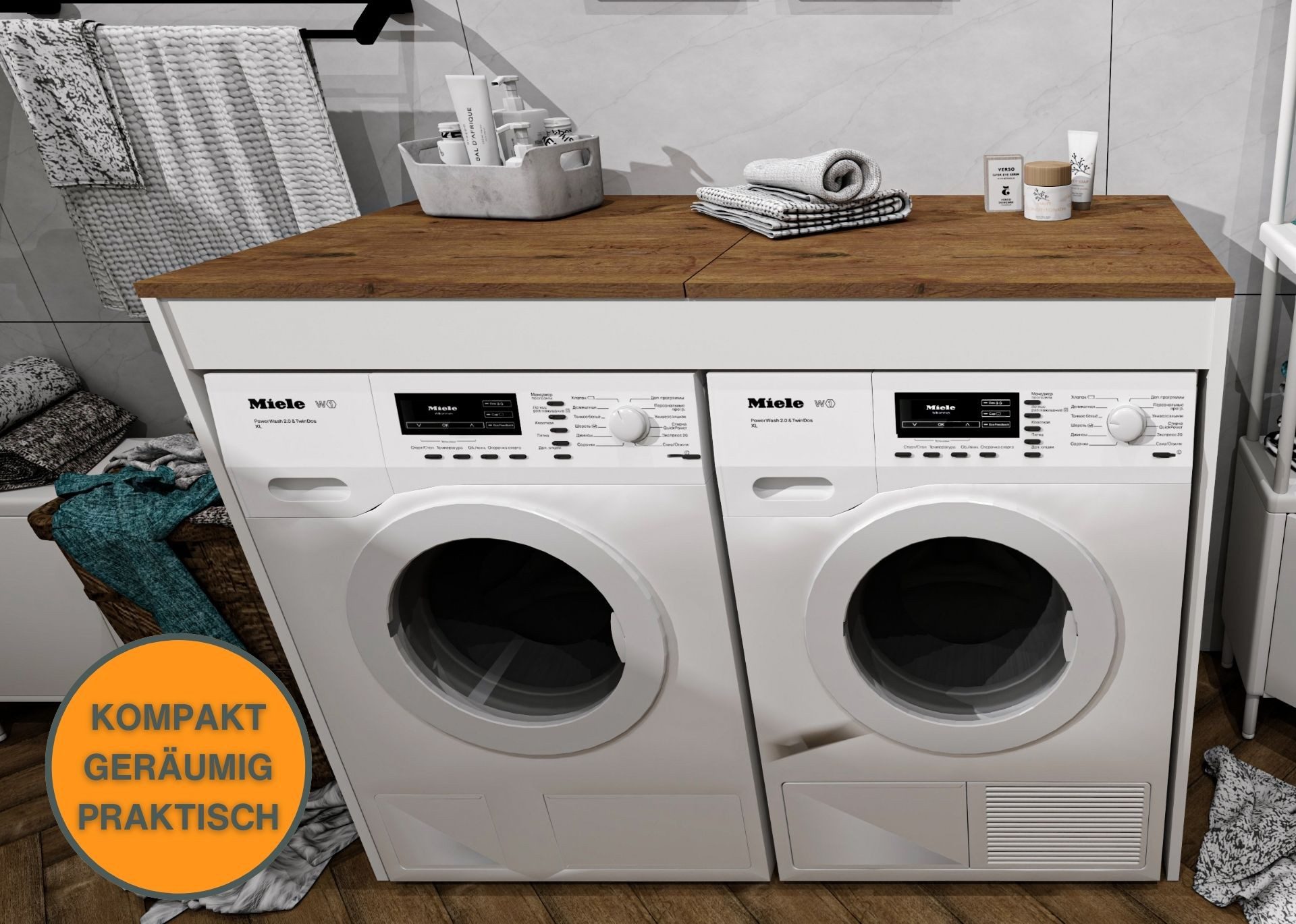 Raumhirsch Furniture Waschmaschinenumbauschrank Waschmaschinenschrank für W günstig online kaufen