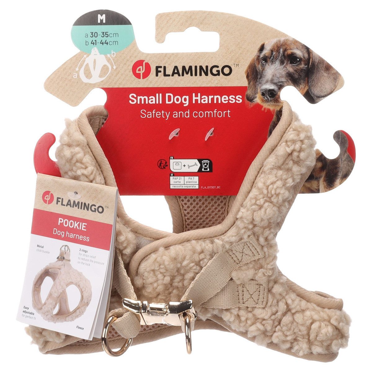 Flamingo Hunde-Geschirr Geschirr Step & Go Pookie beige günstig online kaufen