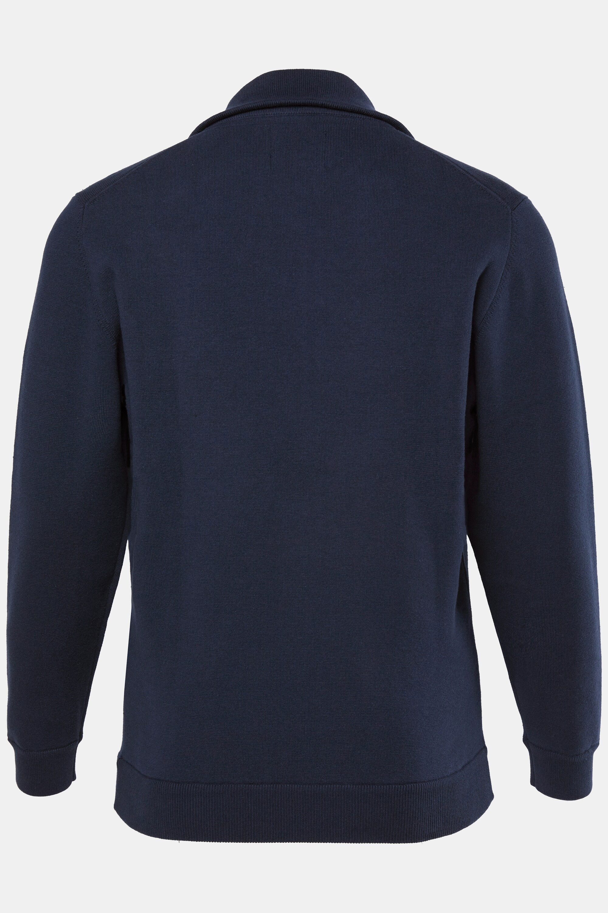 Boston Park Poloshirt Strickjacke Milanostrick Stehkragen
