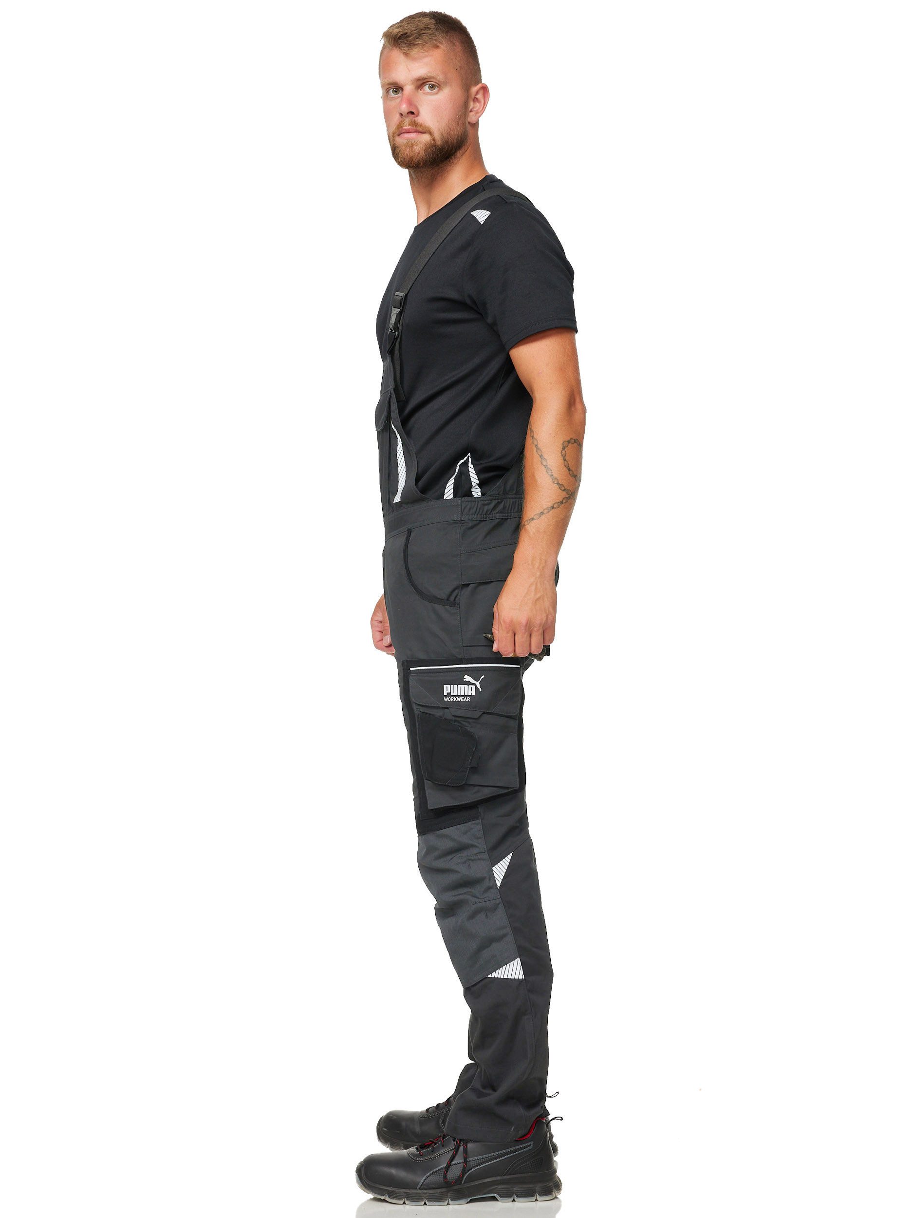 PUMA Workwear Arbeitslatzhose PRECISION X mit vielen Taschen und extra verstärktem Nylon Gewebe für Herren