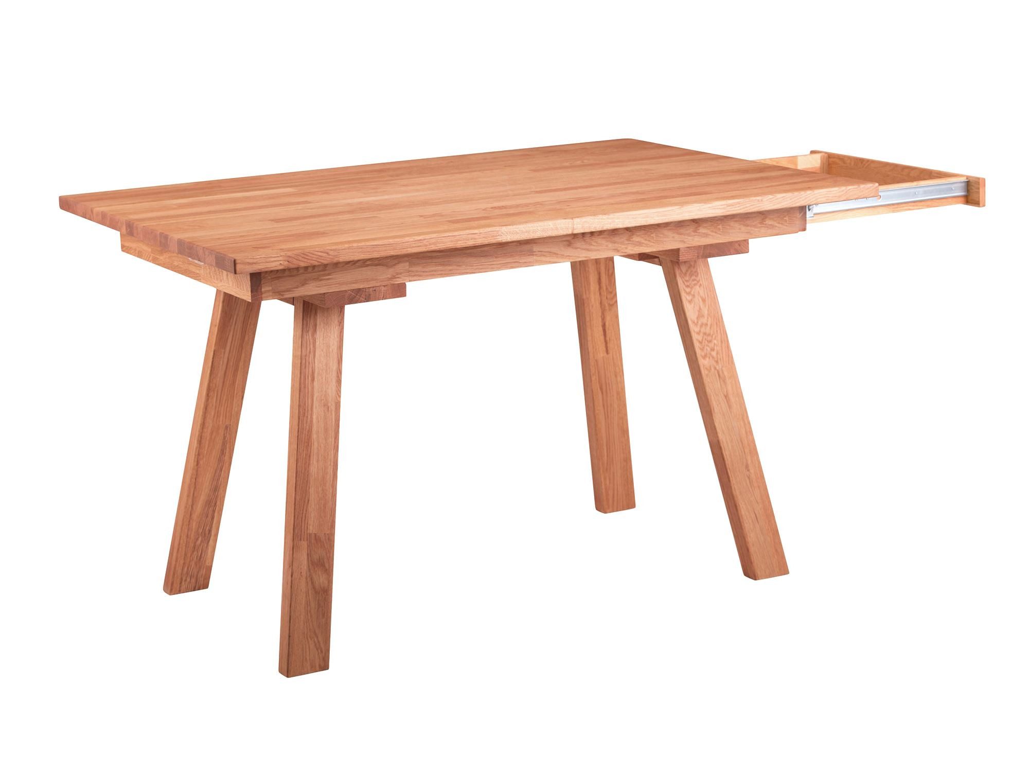 58 aufm Kessel Esstisch Esszimmertisch ausziehbar Danny 125x75x85 Massivholz Kernbuche (inkl. Versand, Lieferung bis Verwendungsstelle), Stabiler Stand dank Stollengestell und hochwertigen Materialien