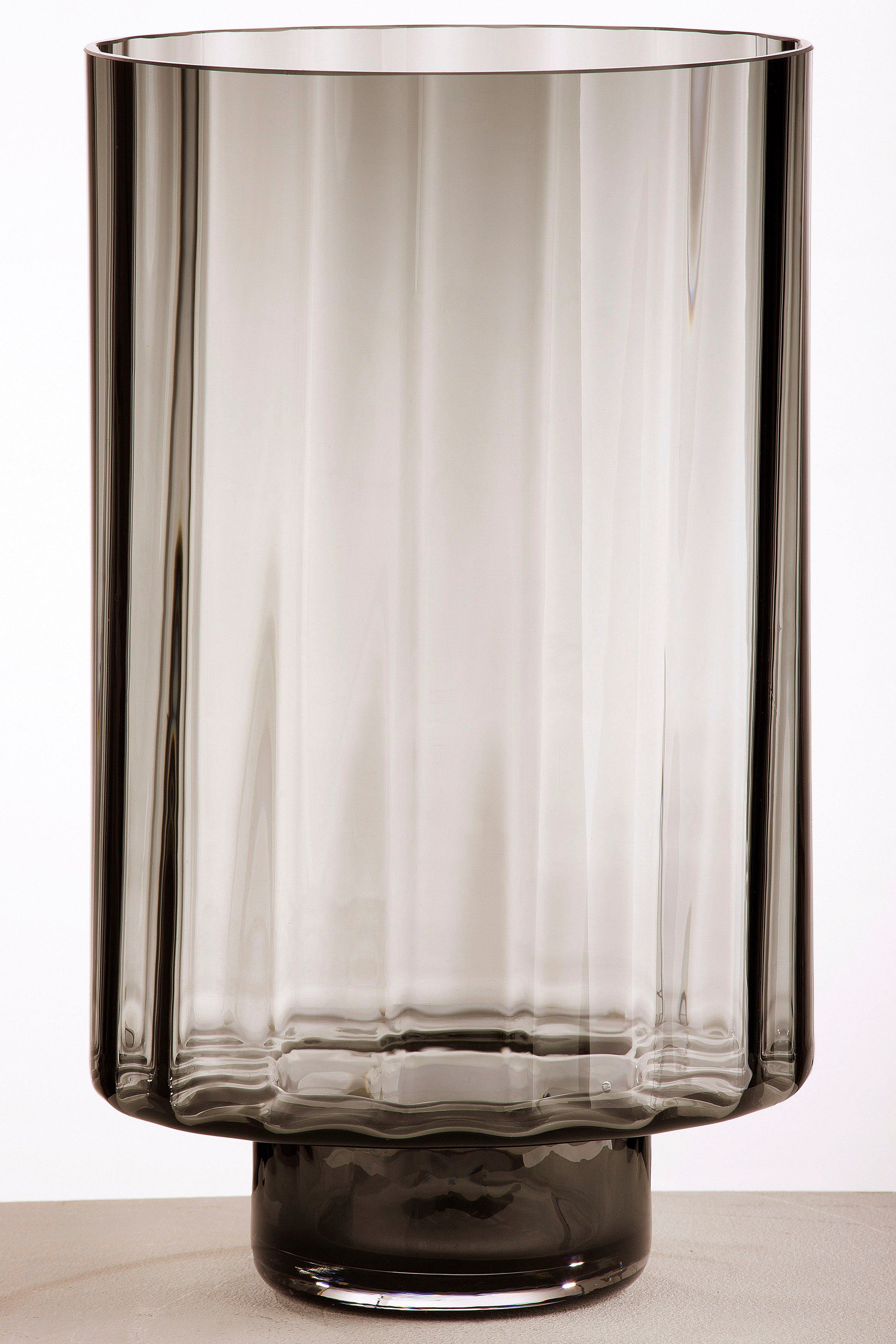 Klassiker aus 2024 GILDE Windlicht Novus (1 St), aus Glas braun Kerzenhalter