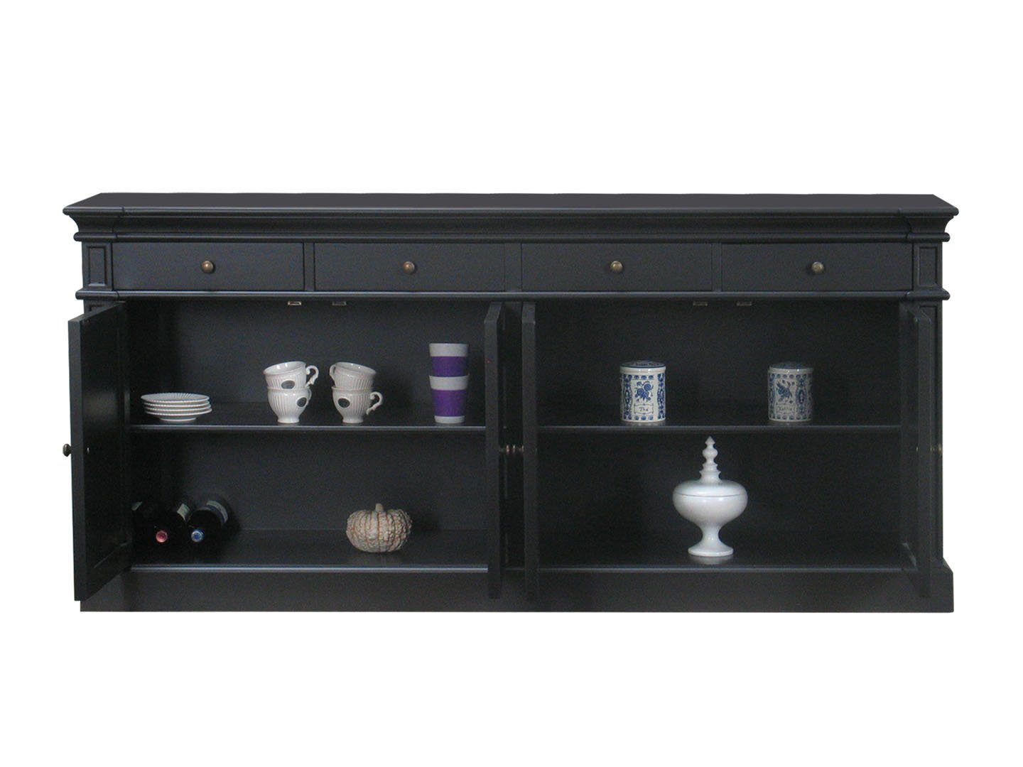 ebuy24 Sideboard Amaretta Sideboard mit 4 Türen und 4 Schubladen Br