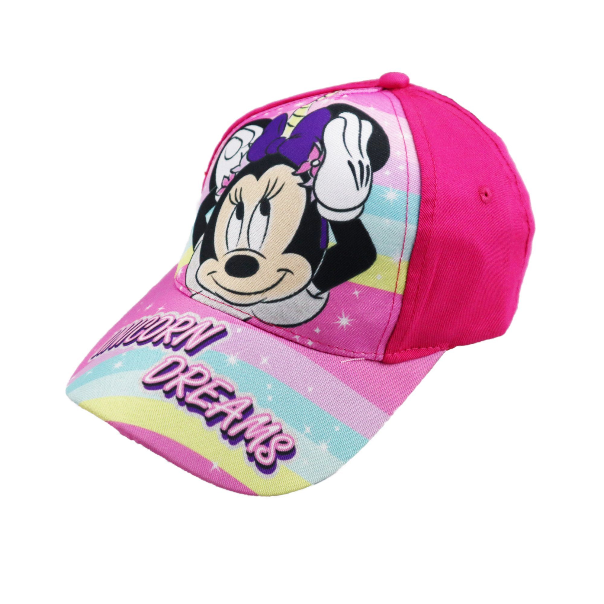 Disney Minnie Mouse Baseball Cap Minnie Maus Einhorn Kinder Mädchen Basecap Gr. 52 bis 54 Pink
