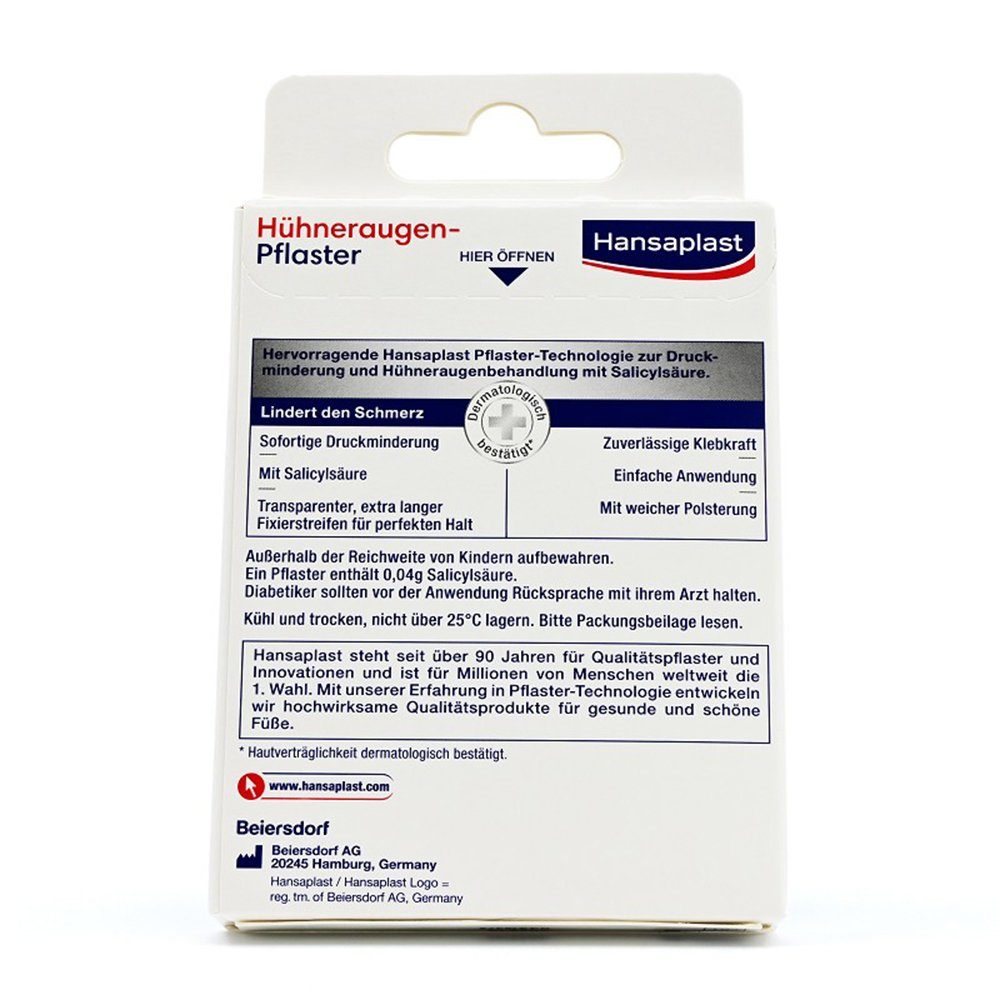 Beiersdorf AG Hühneraugenpflaster HANSAPLAST Hühneraugenpflaster 8 Stück
