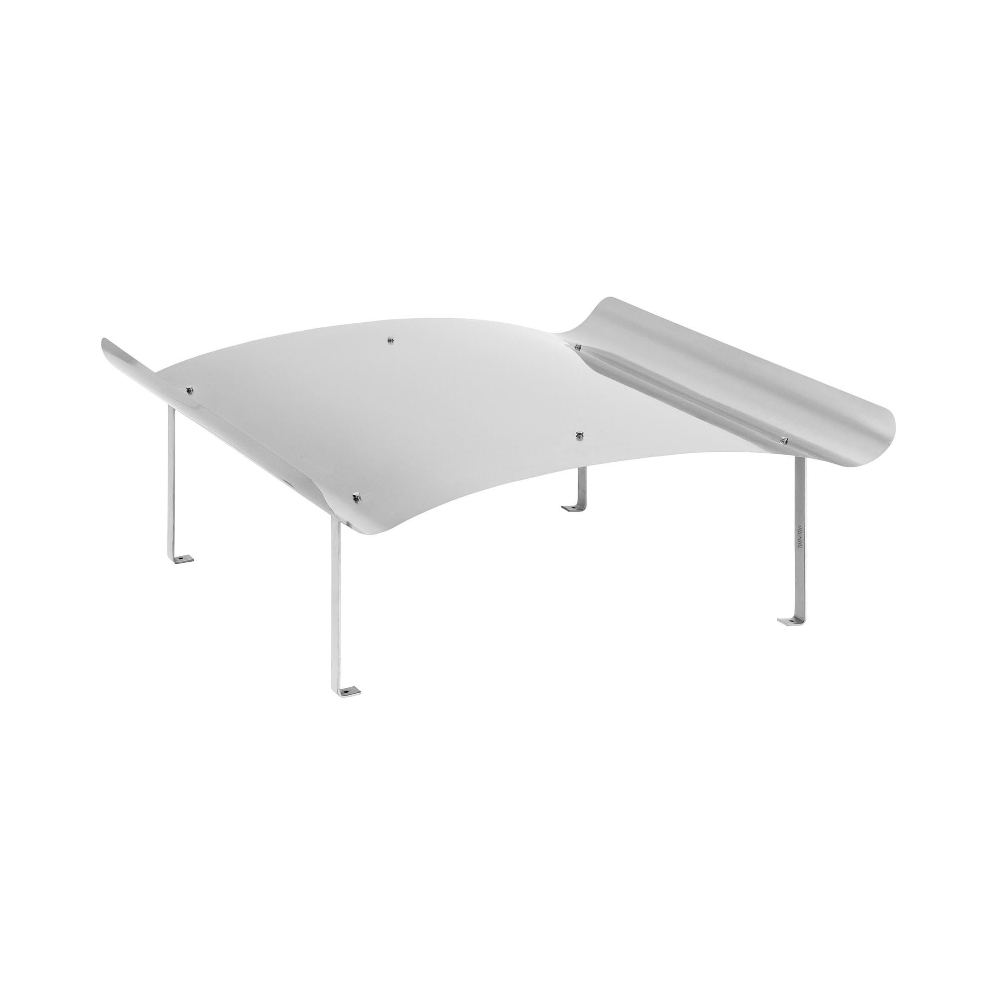 MSW Schornstein-Regenhaube Schornsteinabdeckung Edelstahl 100 x 100 x 40 cm Kaminschacht