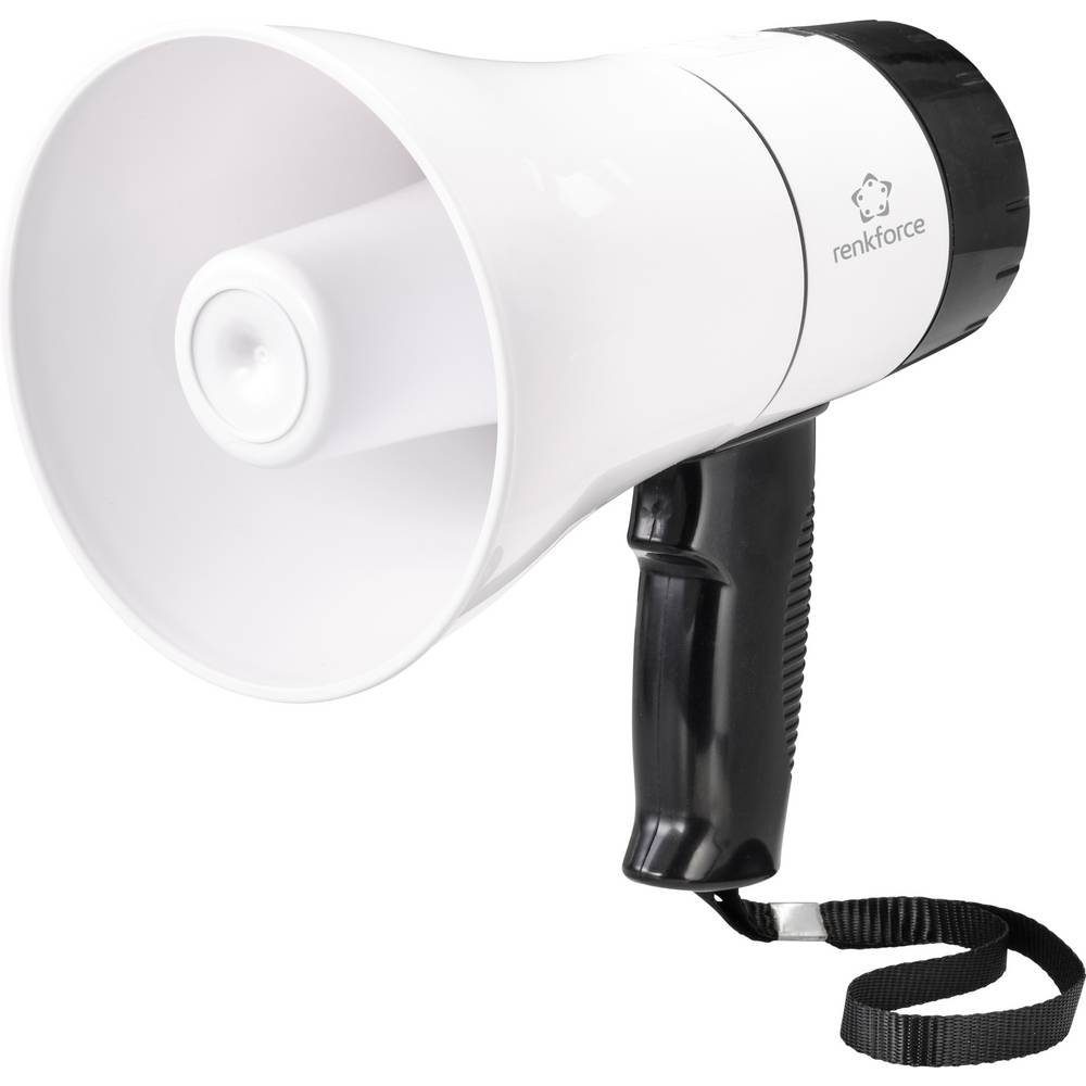 Renkforce Megafon Megaphon, Aufnahmefunktion, mit Haltegurt