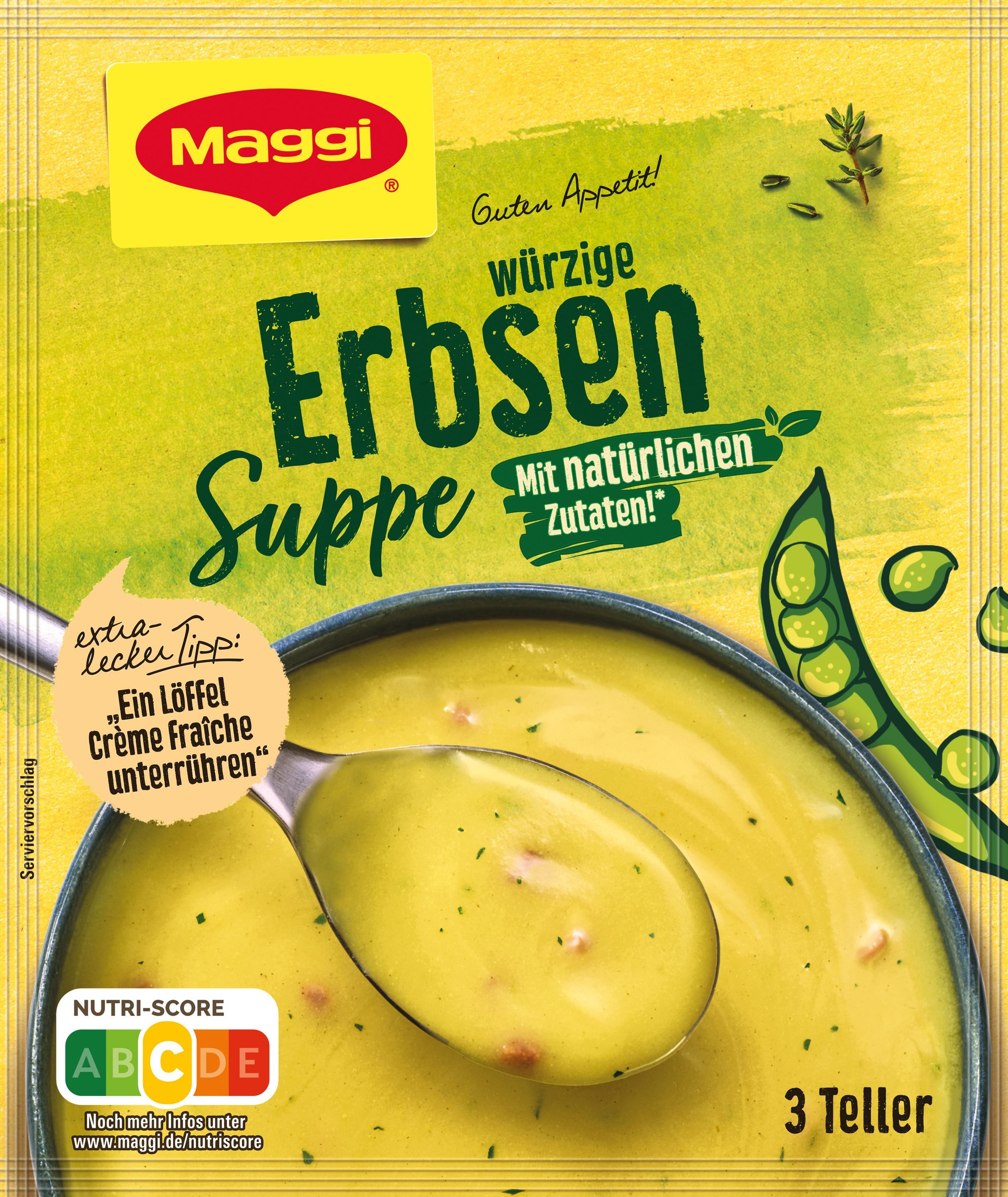 MAGGI Fertiggericht, Maggi Guten Appetit würzige Erbsensuppe