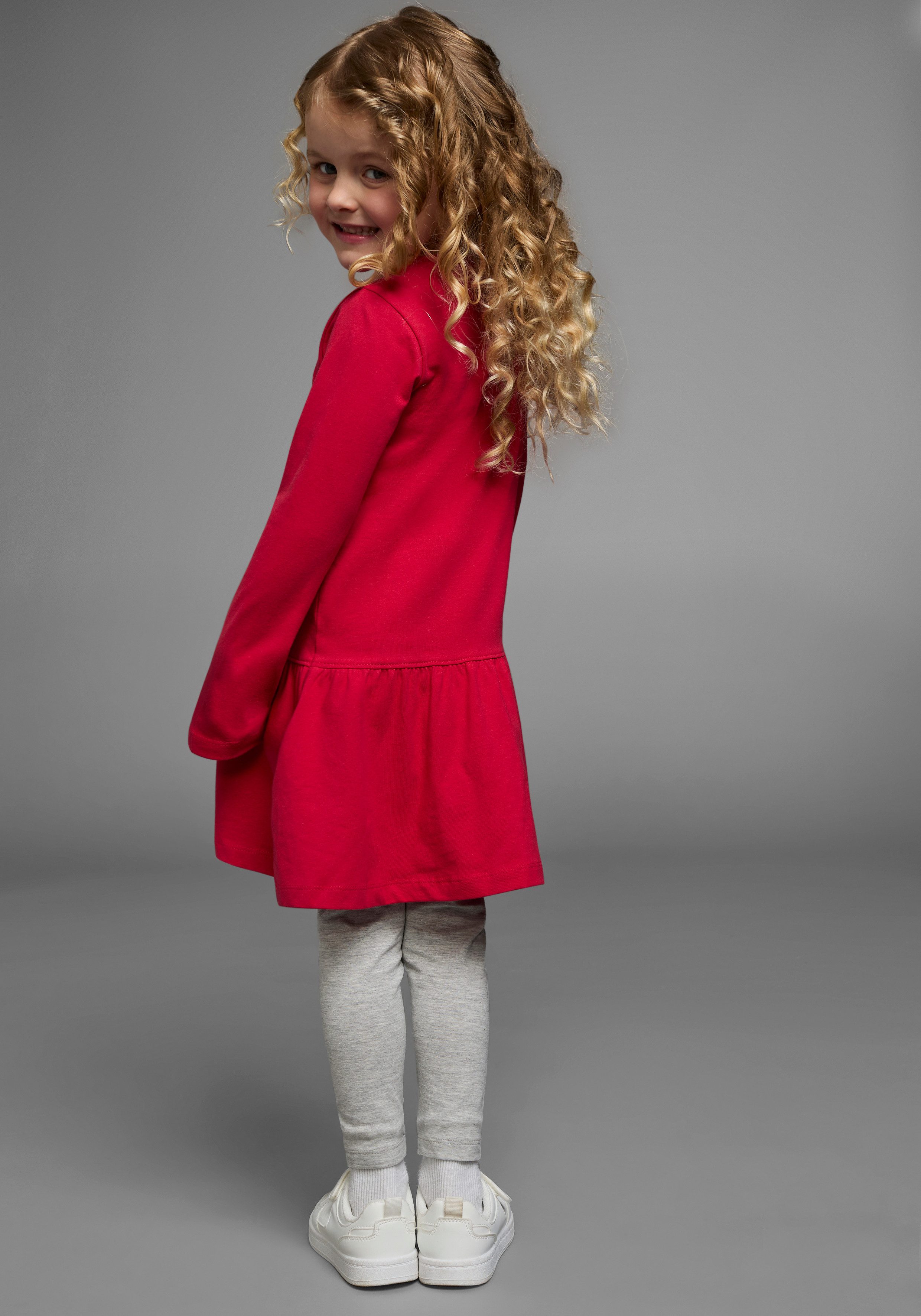 KIDSWORLD Jerseykleid Einhorn festliche Anlässe, kniefreie Länge, aus Baumwollmischung