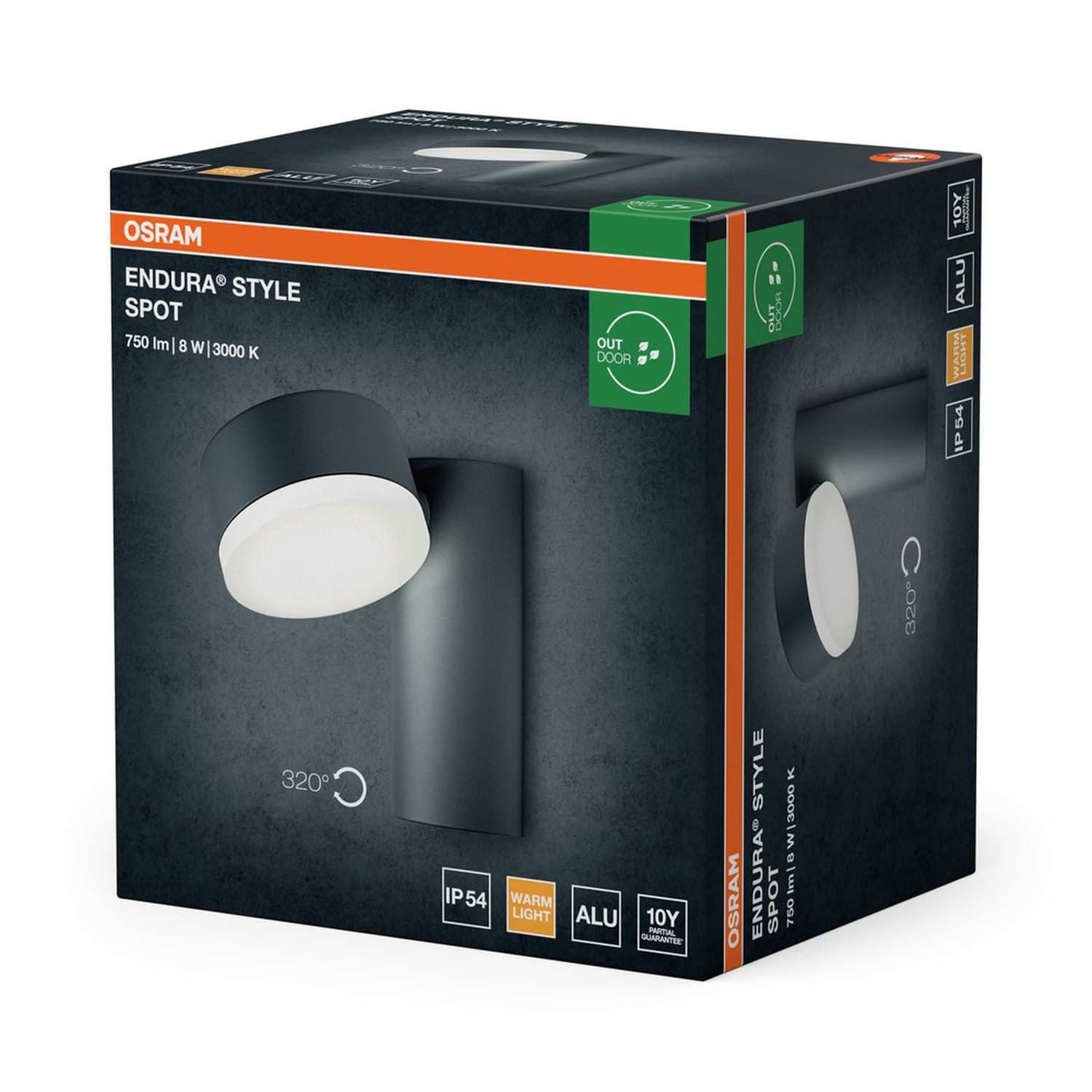 Licht-Erlebnisse Deckenstrahler GALESUN, LED fest integriert, Warmweiß, LED 3000 K 440 lm verstellbar Modern Außenleuchte