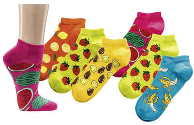 3-15 Paar bunte Sneaker Socken Sneakersocken für Damen Mädchen farbiges Design