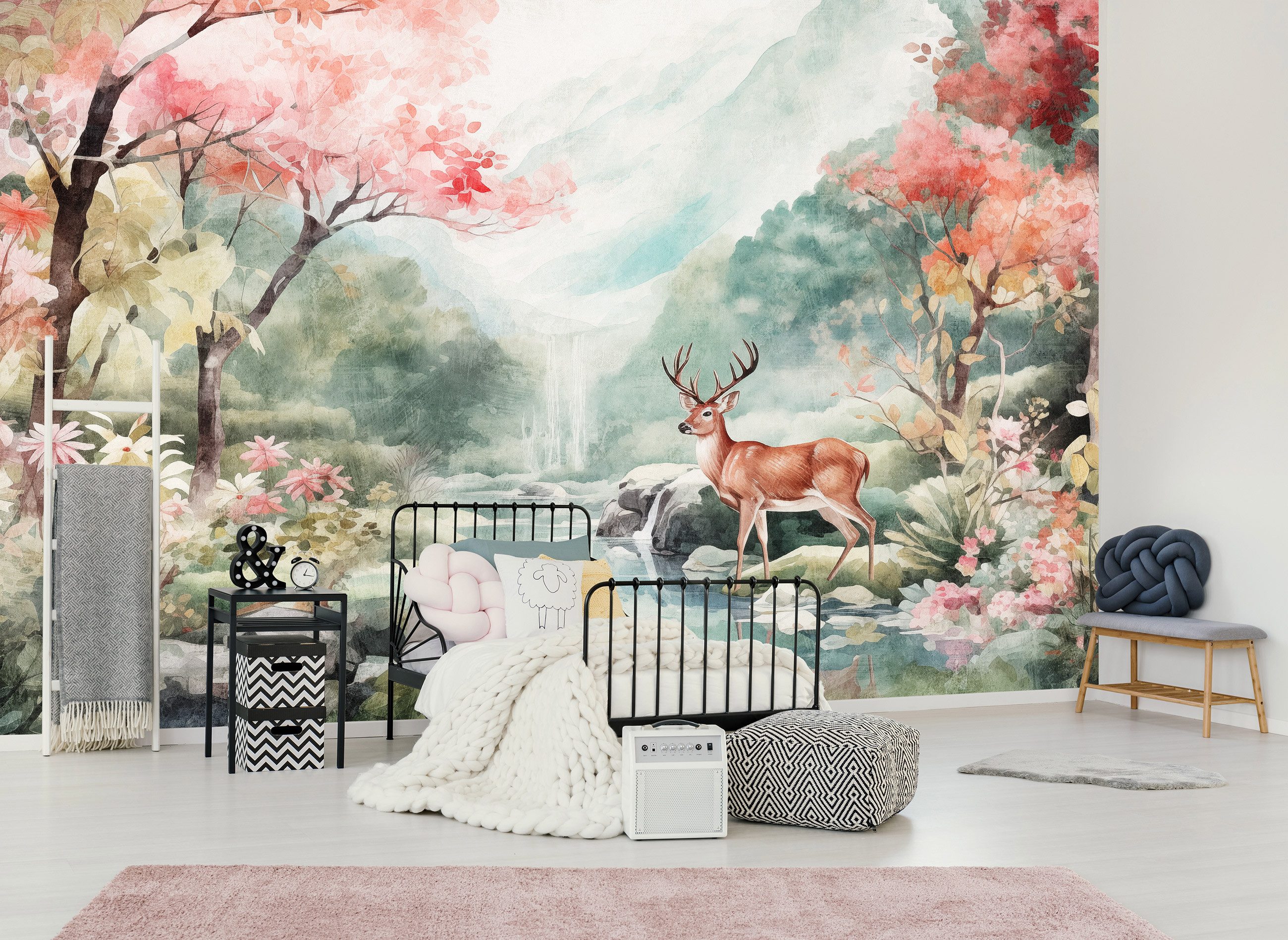 Wallarena Fototapete Kinderzimmer - Mehrfarbig - Kinder - Vlies - Kinderzimmer, glatt, 104x70cm