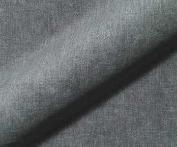 DELIFE Wohnlandschaft Phia, Velour Grau 430x220 cm Sofa