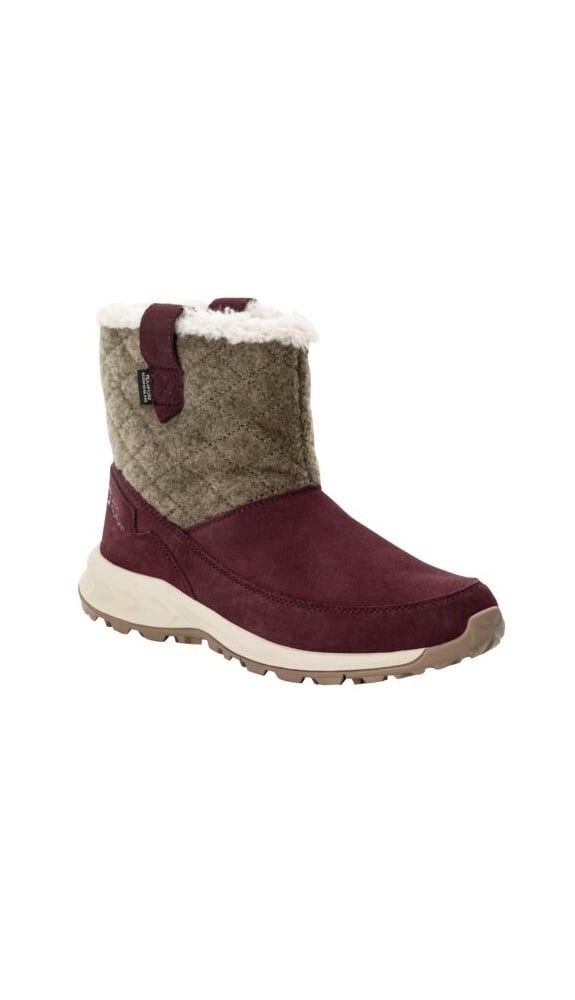 Jack Wolfskin Queenstown Texapore Boot (Veloursleder, wasserdicht) berrypink Damen Winterstiefel
