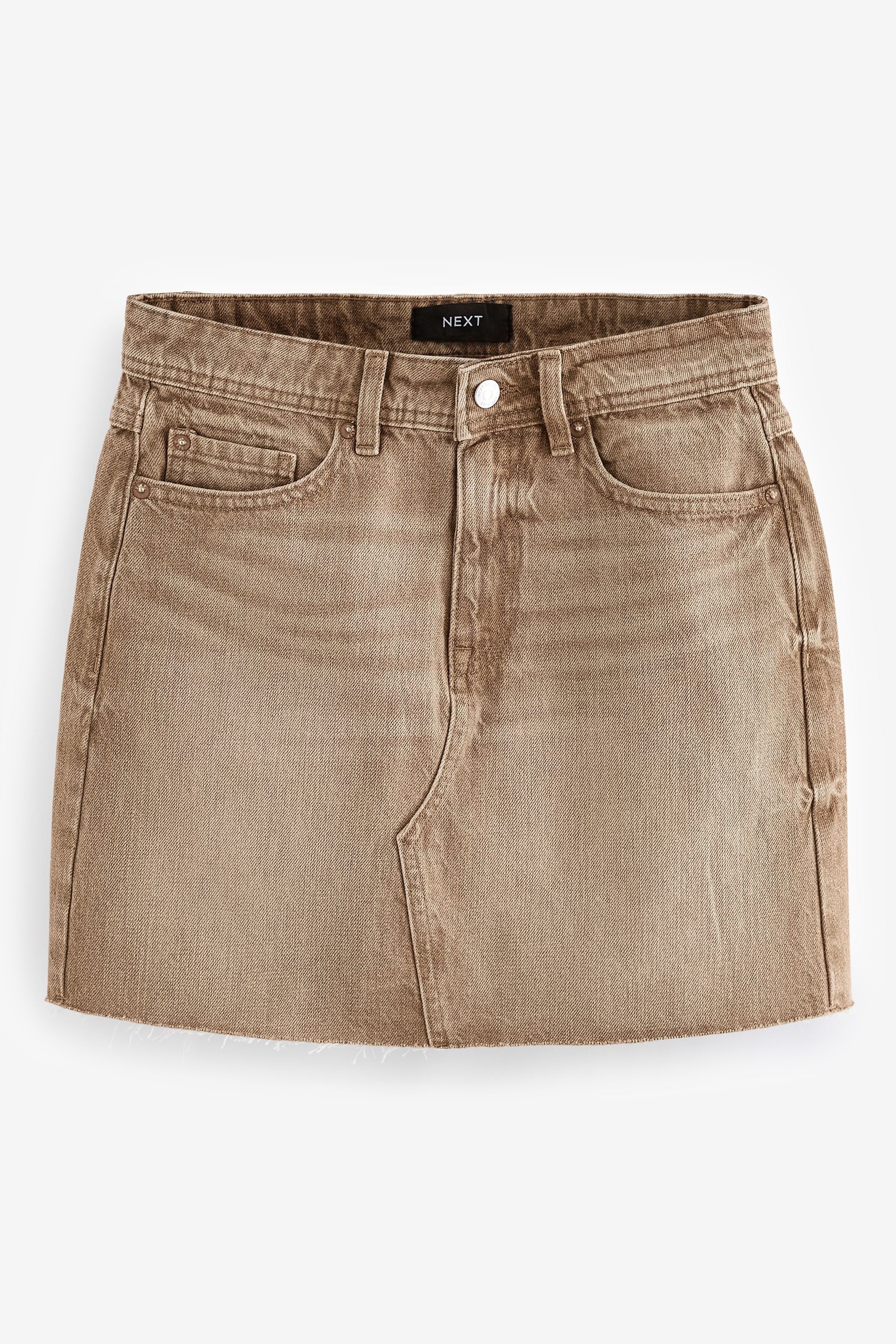 Next Jeansrock Jeansminirock mit offenem Saum günstig online kaufen