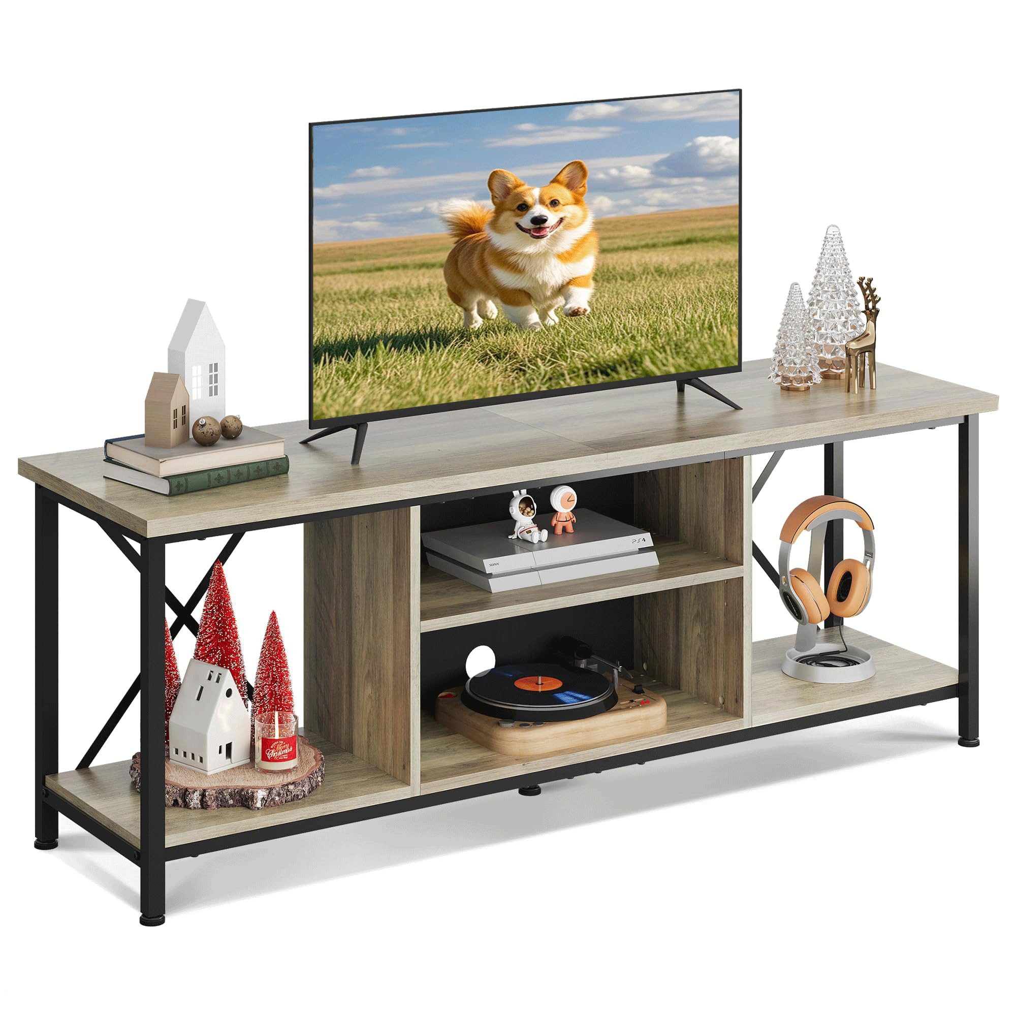 WLIVE TV-Schrank Lowboard 140 cm, Fernsehtisch bis 65 Zoll, (Industrie Desi günstig online kaufen