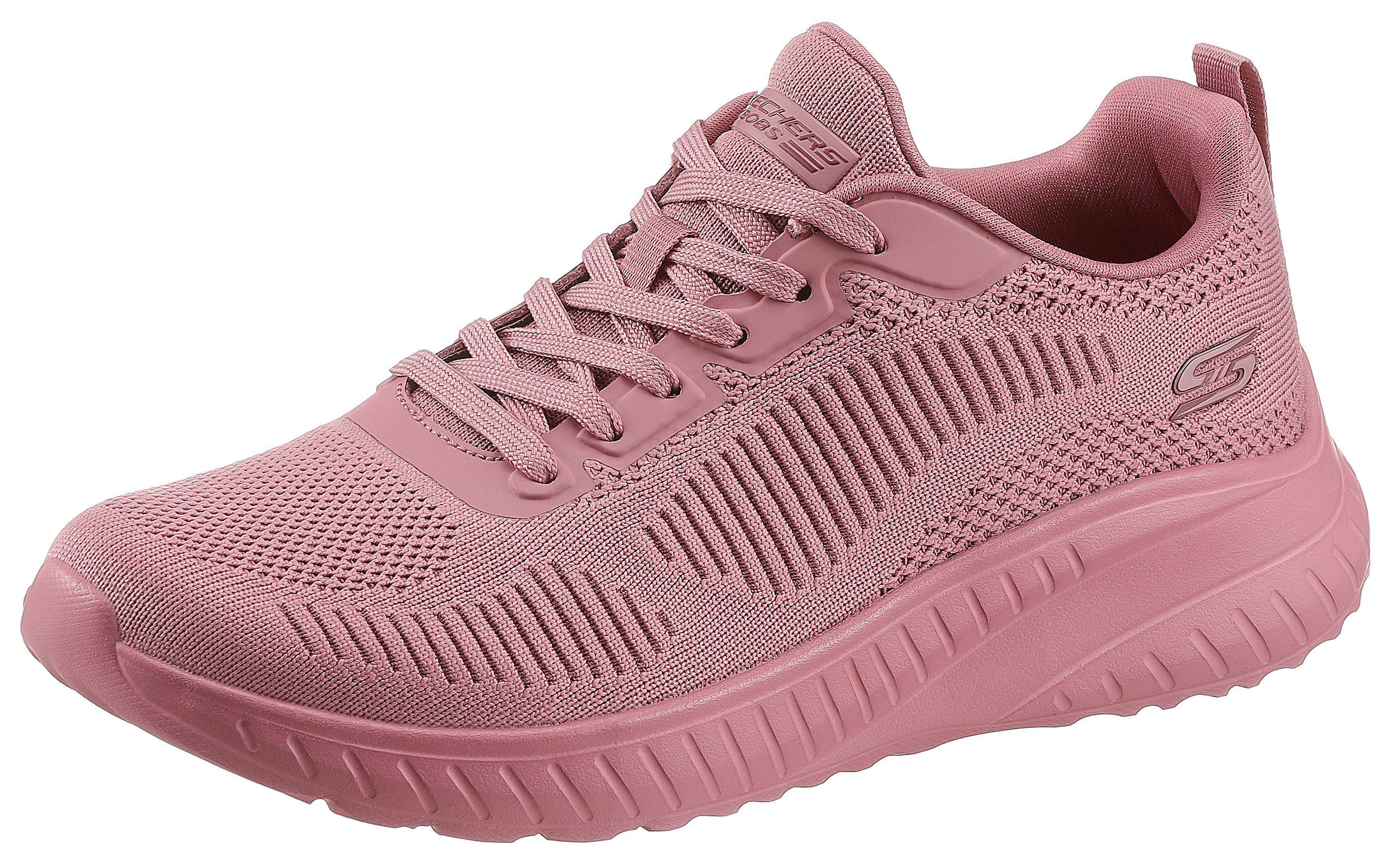 himbeere Skechers OFF Sneaker SQUAD Innensohle komfortabler mit BOBS CHAOS FACE