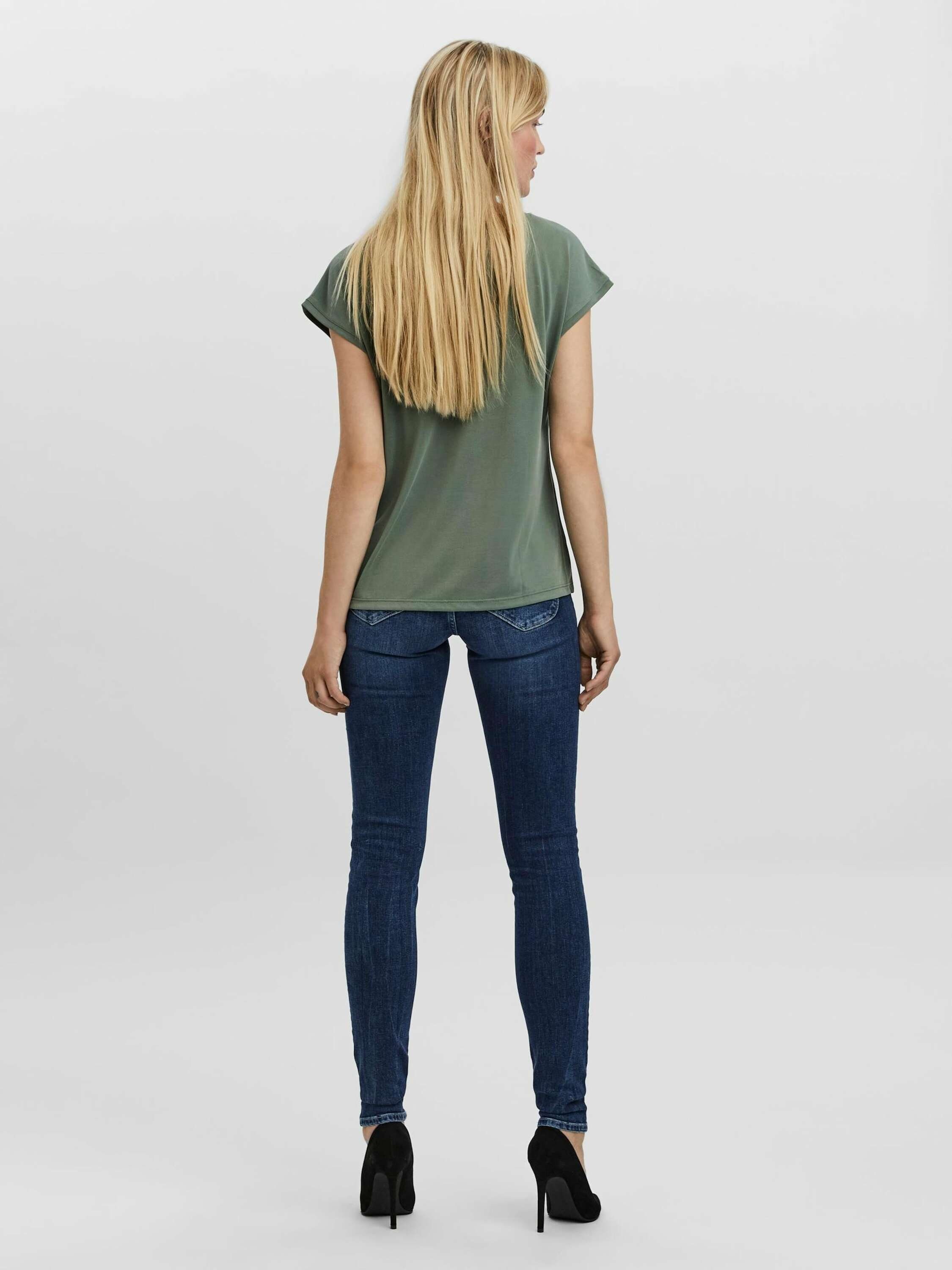 Vero Moda T-Shirt VMFilli (1-tlg) Plain/ohne Details günstig online kaufen