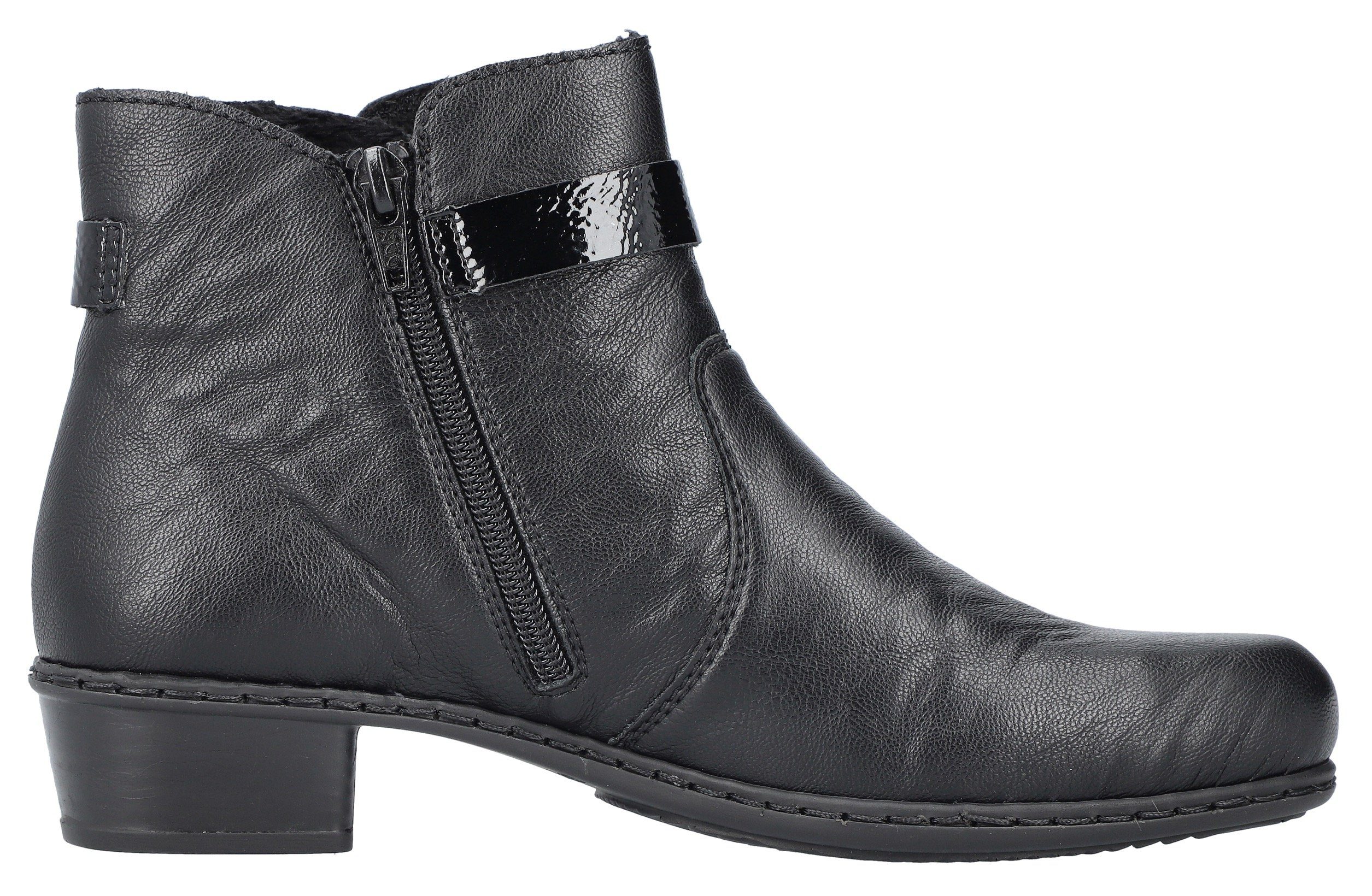 Rieker Stiefelette mit kleiner Zierkette am Schaft, schmale Form