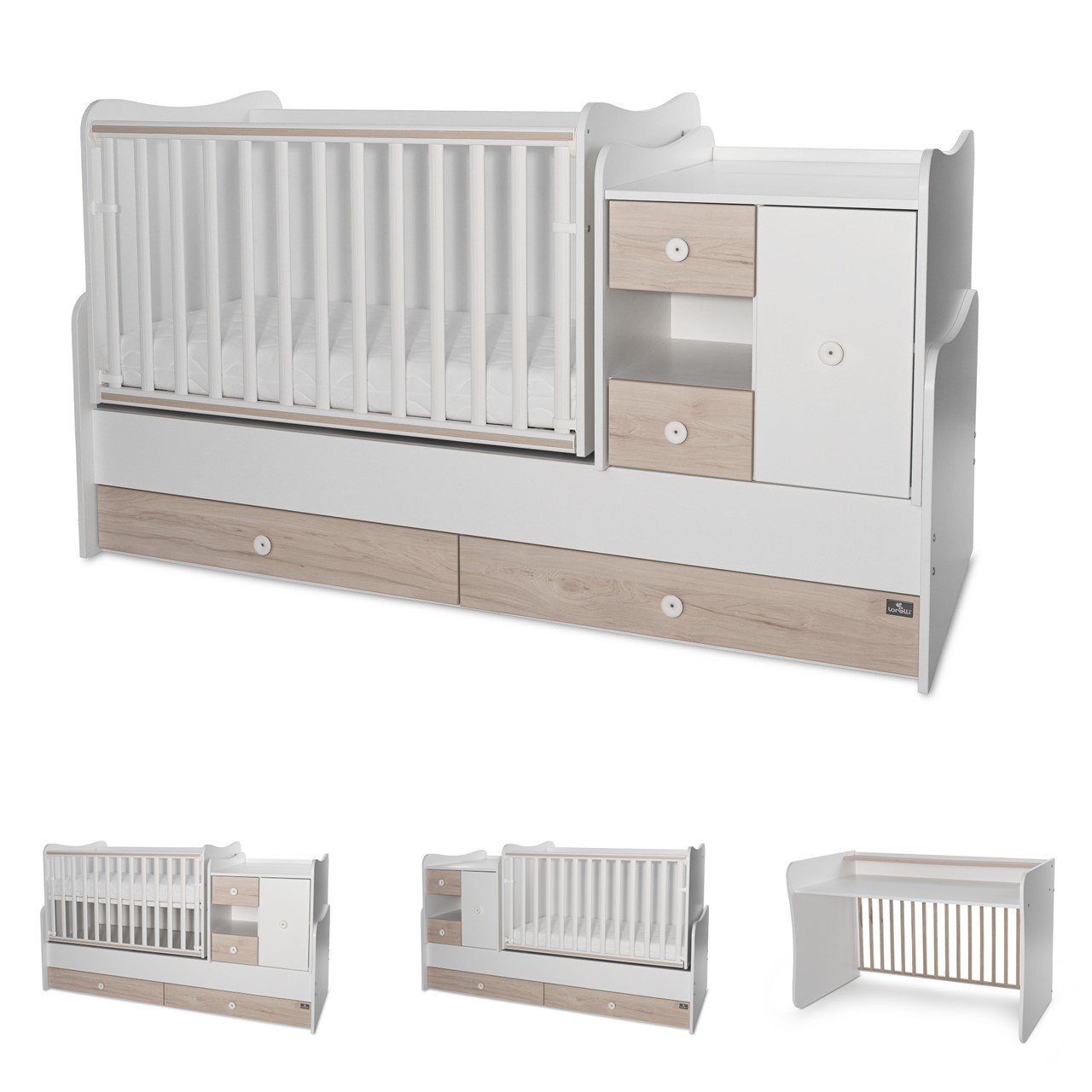 Komplettbett Baby- und Kinderbett Mini Max