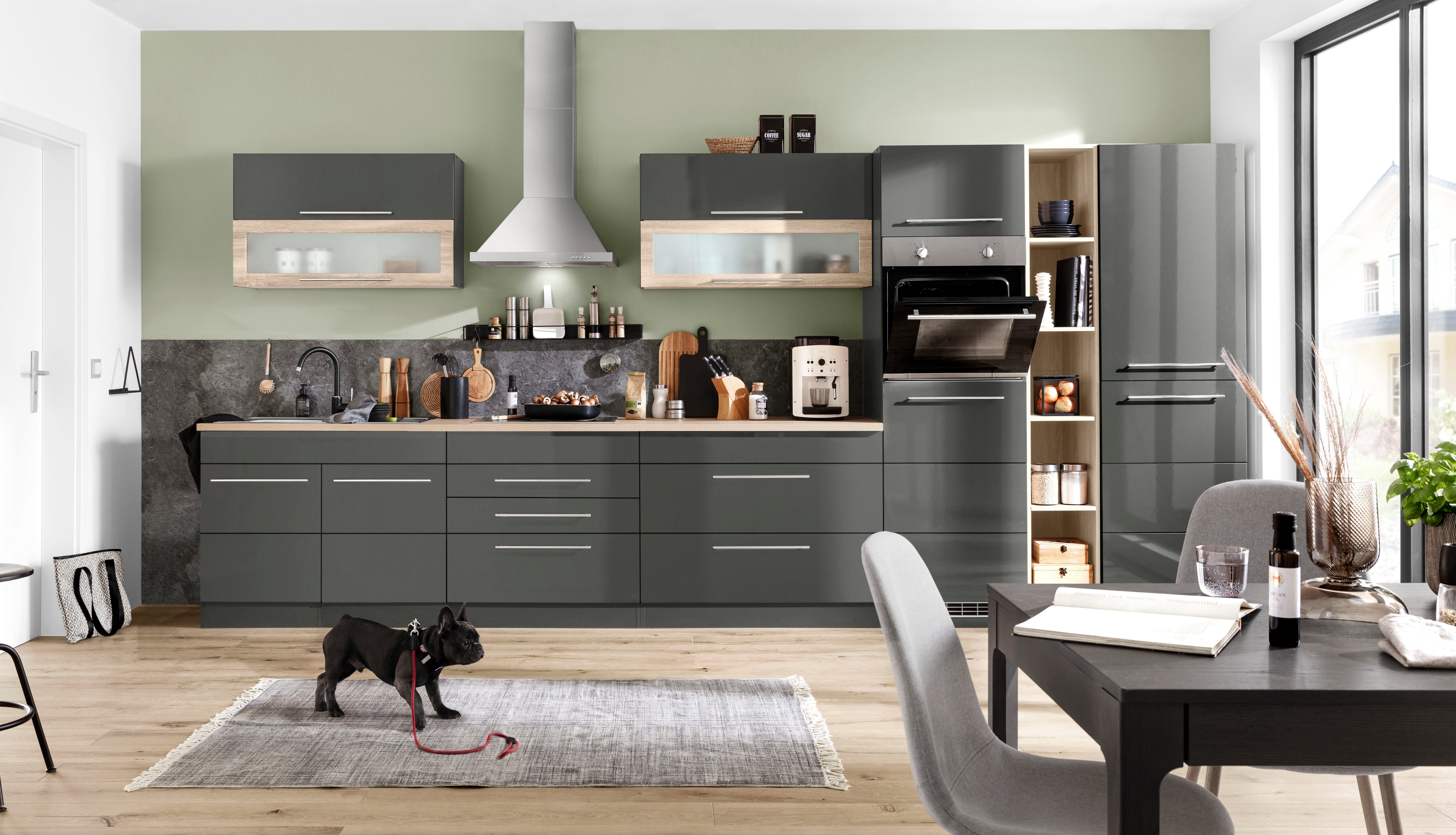 KOCHSTATION Küchenzeile KS-Wien, Breite 430 cm, günstig online kaufen