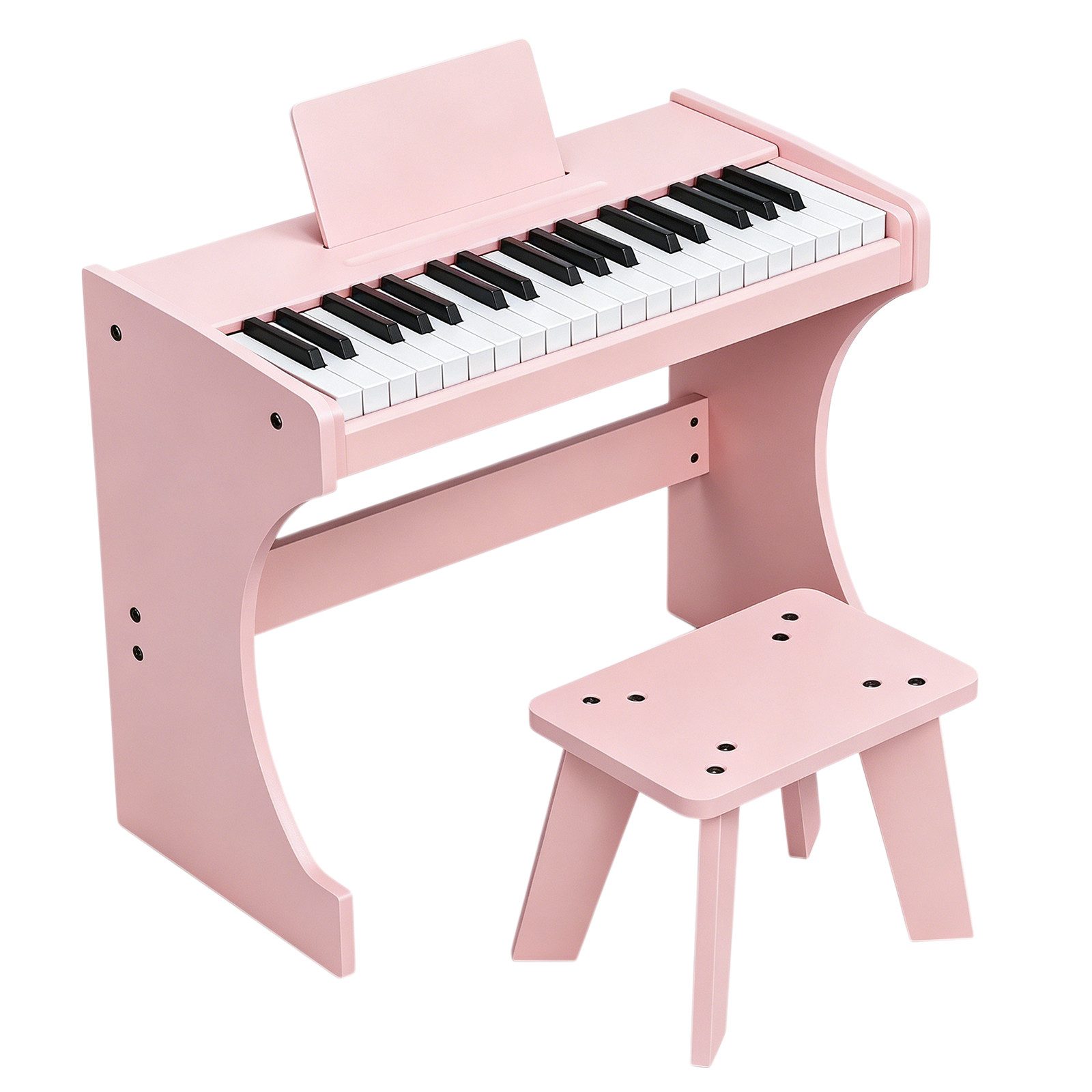 LALAHO Digitalpiano Kinder E-Piano 37 Tasten Kinder Klavier Komplett Set, Kinder-Keyboard,Kinderklavier aus Holz für ab 3 Jahren