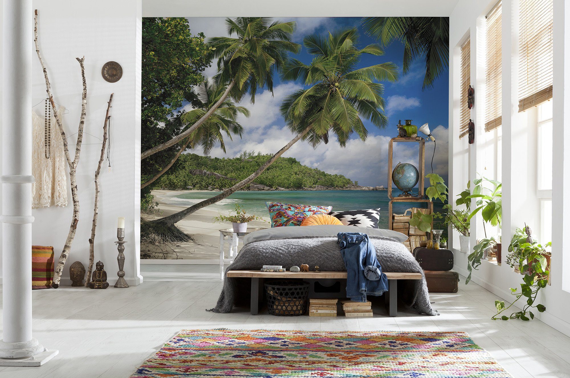 Komar Fototapete Tropical Sea - Größe 368 x 254 cm, glatt, bedruckt, (Packung, 1 St., Papier Fototapete), Wohnzimmer, Schlafzimmer