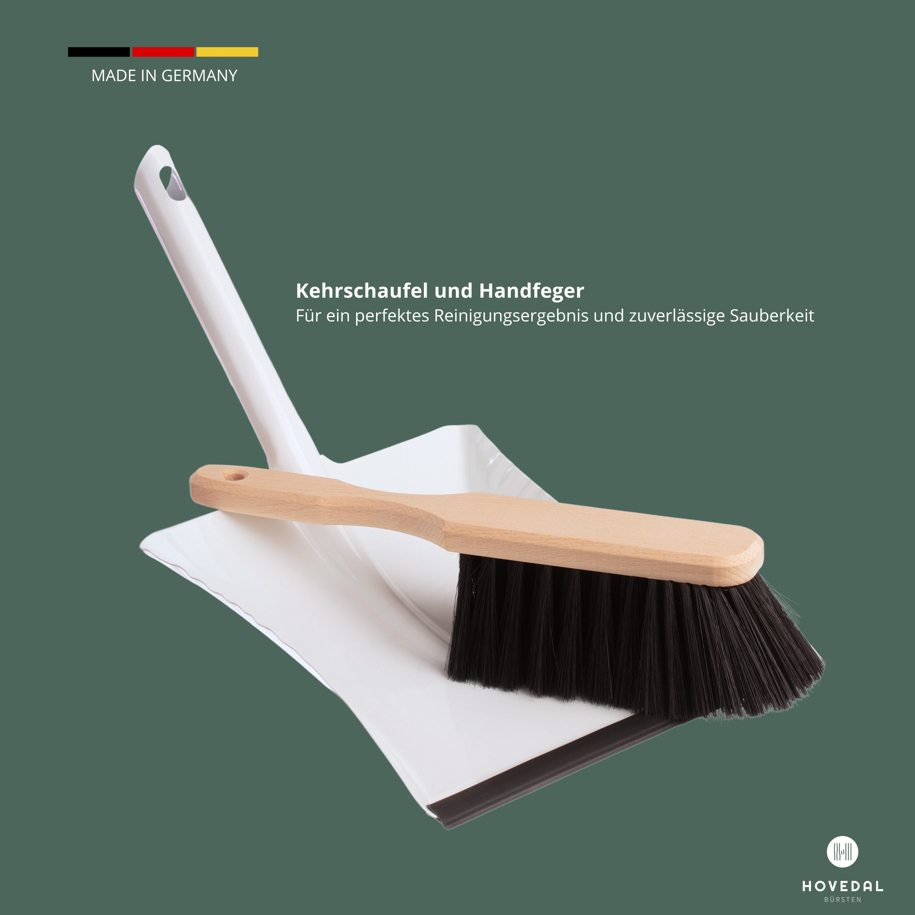 Hovedal Kehrgarnitur Kehrblech und Handfeger, Handbesen und Schaufel Besen und Kehrschaufel, Kehrbesen und Kehrblech, Kehrset, Kehrschaufel Set, Kehrgarnitur