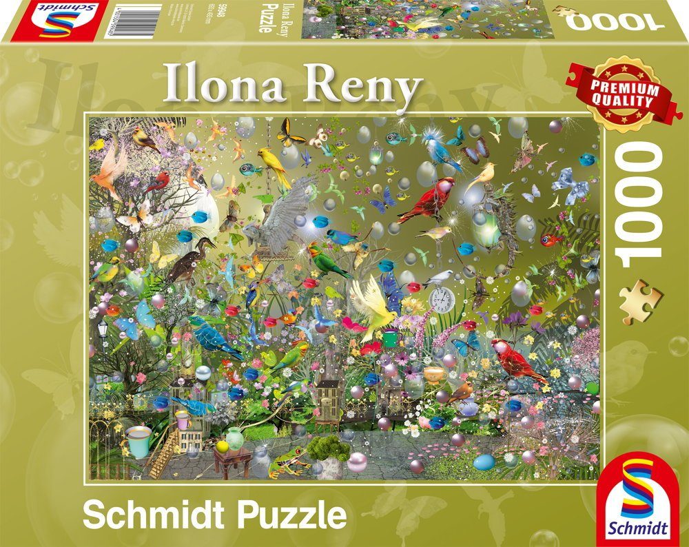 Schmidt Spiele Puzzle Ilona Reny 59948, Papageien der 1000 Im Puzzleteile Dschungel