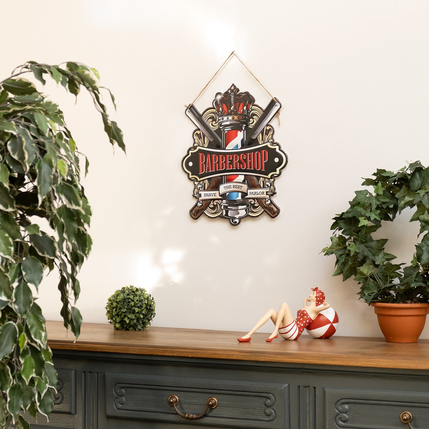 Moritz Metallschild Blechschild Barbershop, bester Frisuer, Vintage Retro D günstig online kaufen