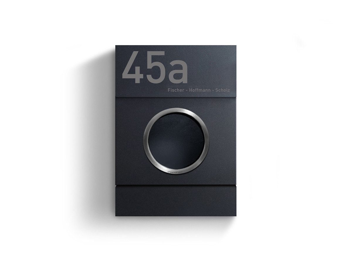 Radius Wandbriefkasten Briefkasten Letterman MB inkl. LED-Licht, inkl. akkubetriebener LED-Innenbeleuchtung