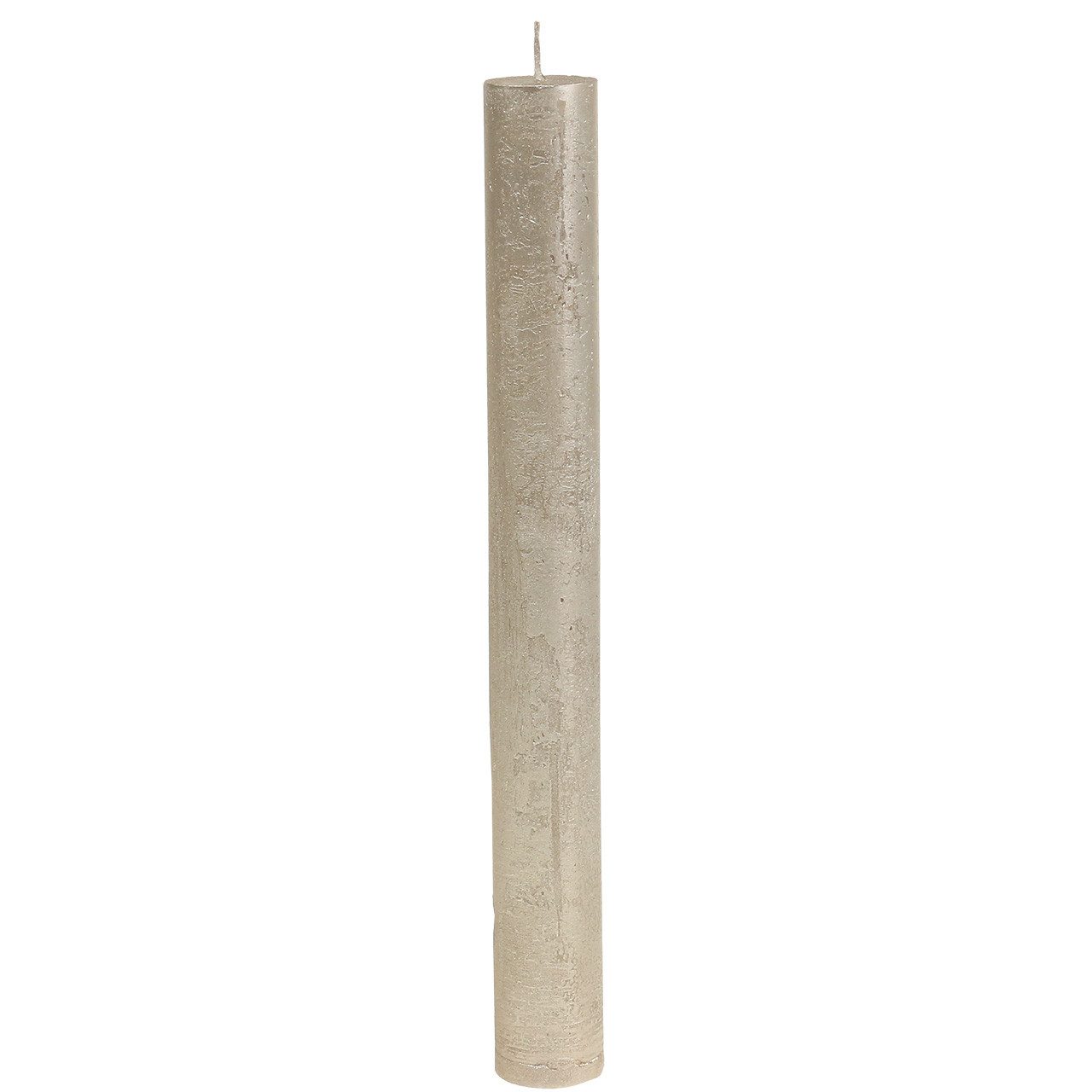 Florists Products Spitzkerze Stabkerzen durchgefärbt Champagner 34mm x 300mm 4St - Premium, 4 Stück