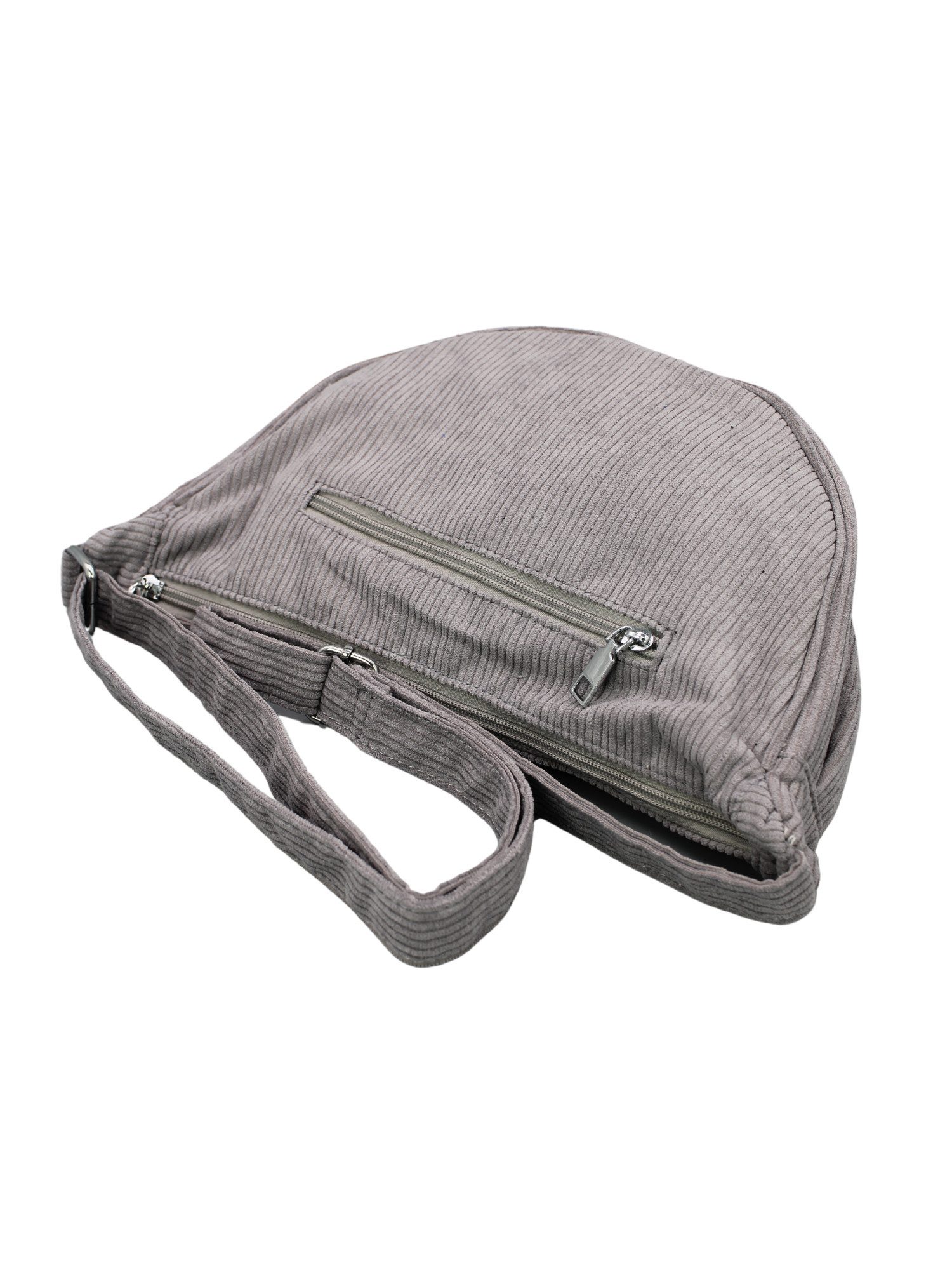 Adel Bags Schultertasche Kadi Cord Schultertasche – Weiche Banana Bag mit Reißverschluss