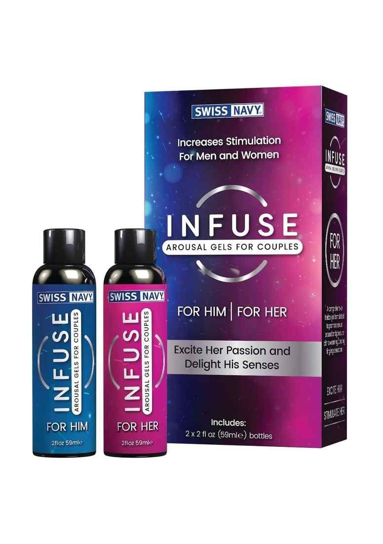 SWISS NAVY Gleitgel Swiss Navy Infuse 2 in 1 Arousal Gel for Couples 2 x 59 ml